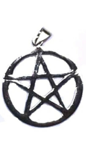 Sterling Silver 5 Point Star Pentagram Charm Pendant