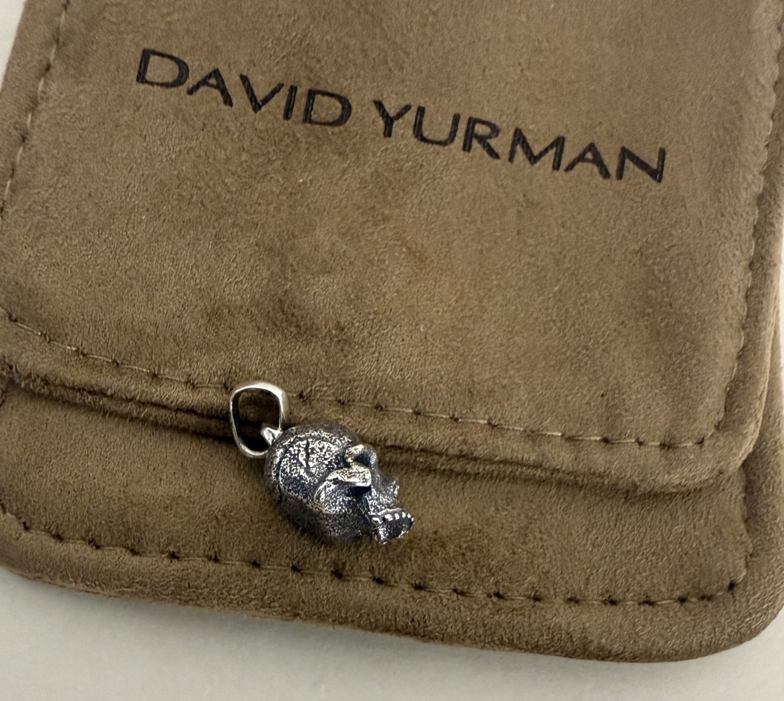 David Yurman Memento Mori .925 Sterling Silver Skull Pendant