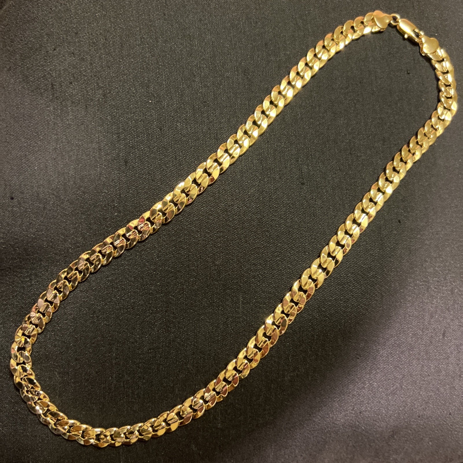 22INCH 6MM DIAMOND CUT 14KT ELECTROPLATED 10x HIGH QUALITY