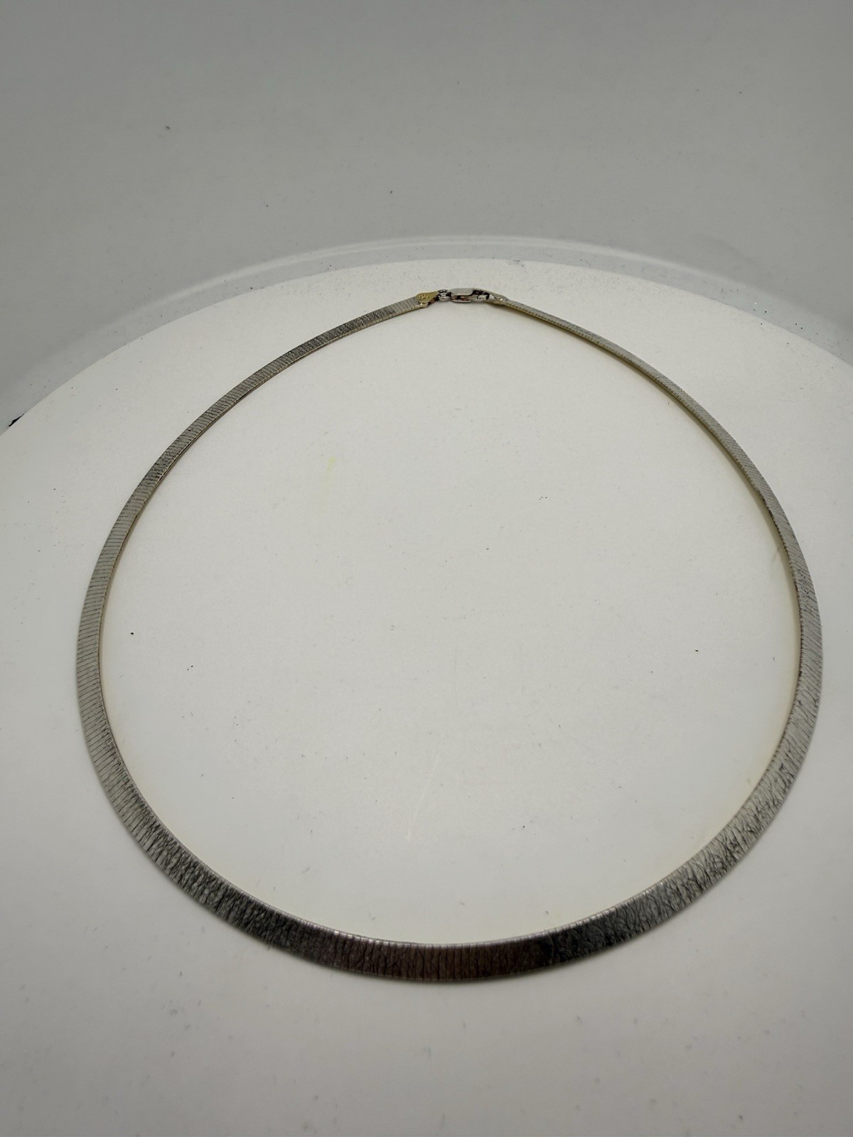Illustra Reversible Sterling Silver Necklace. 17.5 In. 4mm. 15.3g.