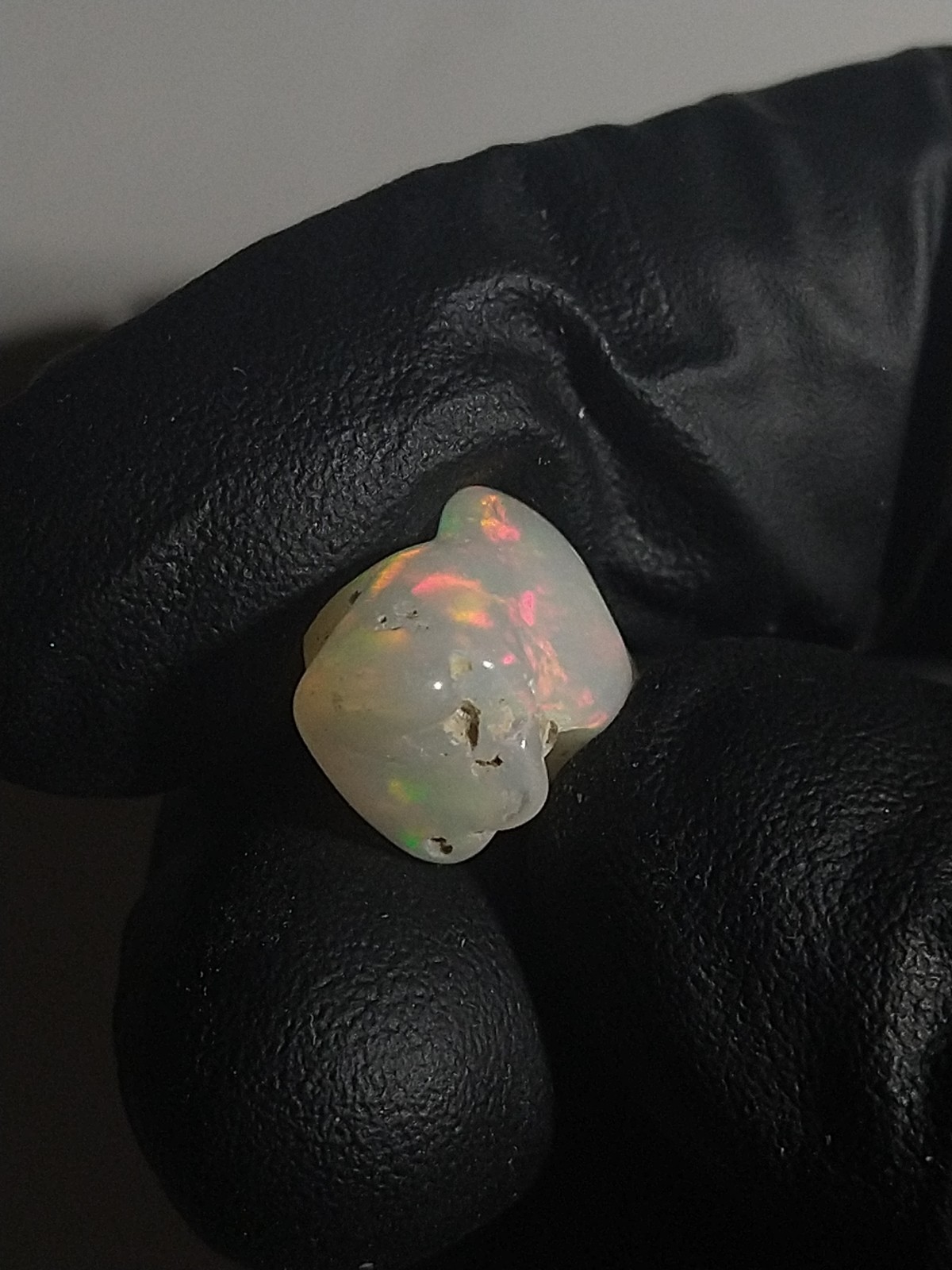 Bigger Opal Pendant Tumble Freeform Sterling Silver