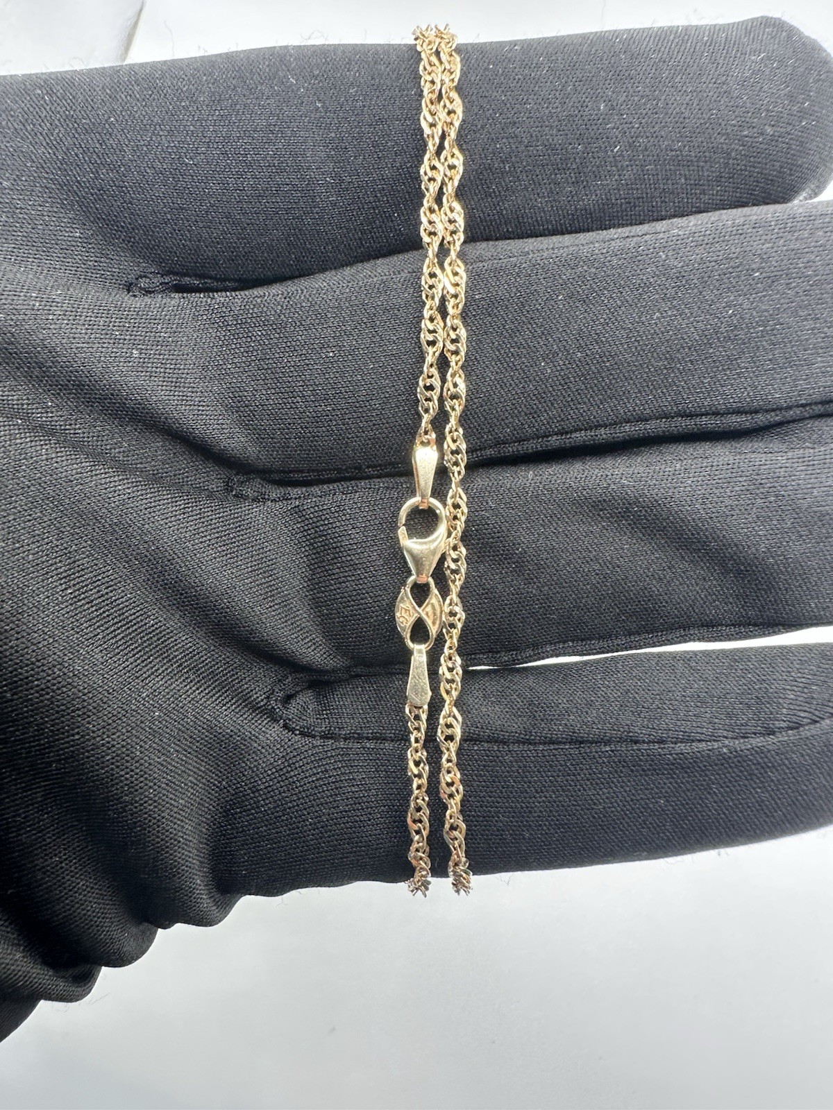 2.2mm Singapore Rope 18” Chain Necklace 14k Italy Yellow Gold 3.4 Grams