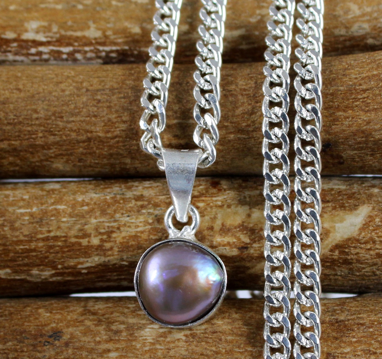 6.25 Ct Natural Tahitian Black South Sea Pearl Round Gemstone Pendant See Video