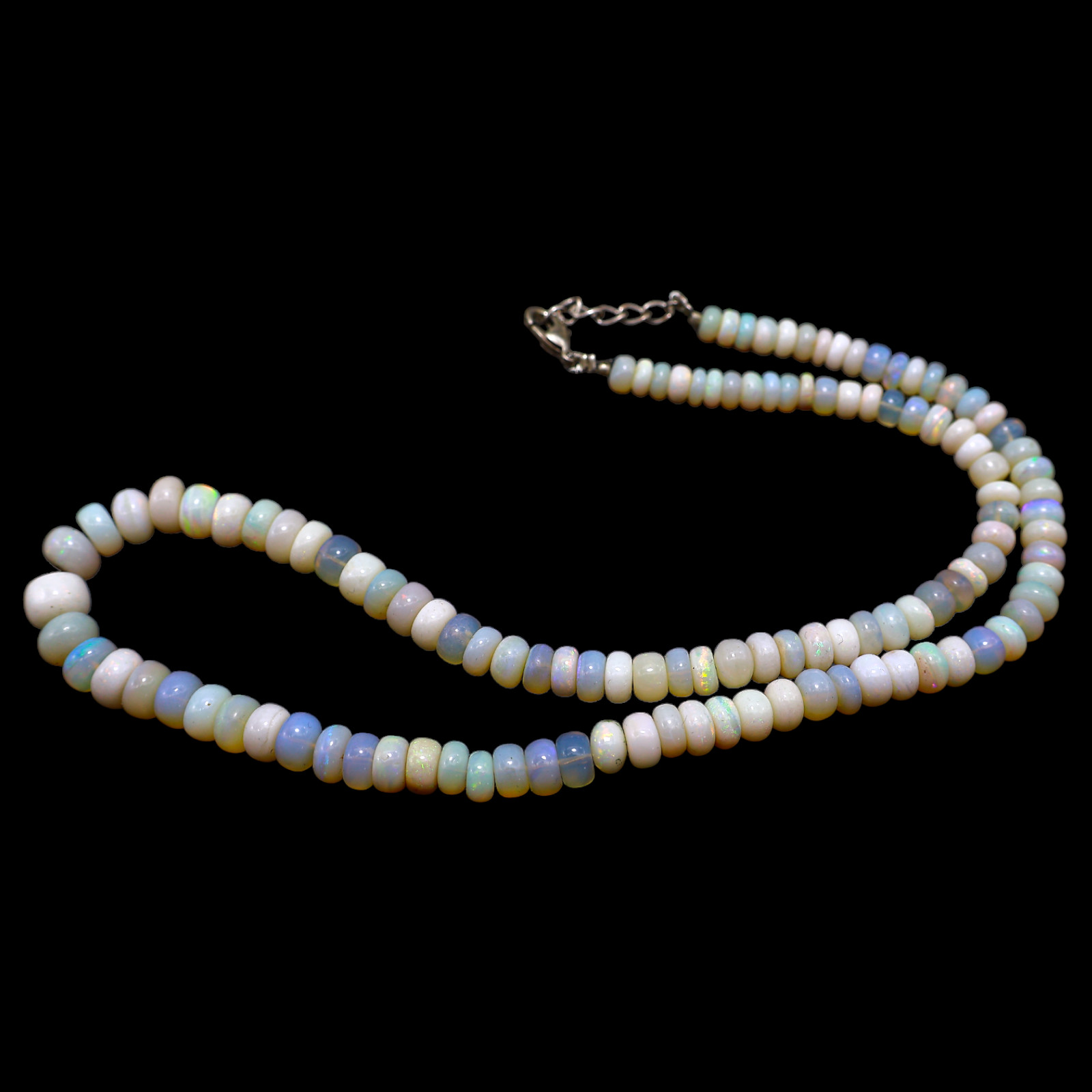 Smooth Fire Opal Beaded Not Applicable Rondelle Handmade Sister Trendy Necklace