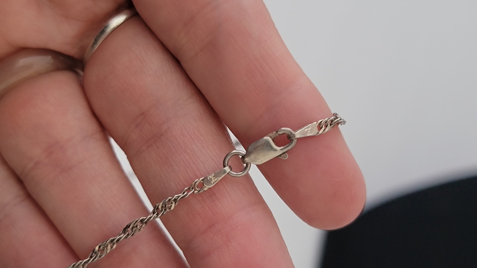 MILOR Sterling Silver Rope Chain Made In Italy Necklace 20 Inches Vintage