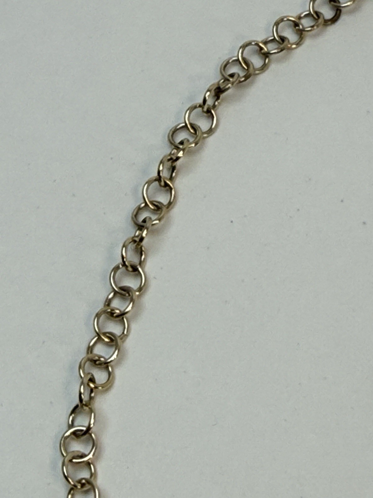 Heng Ngai 925 Sterling Silver Vermeil Pendant Necklace Pave Diamond Heart 16.75”