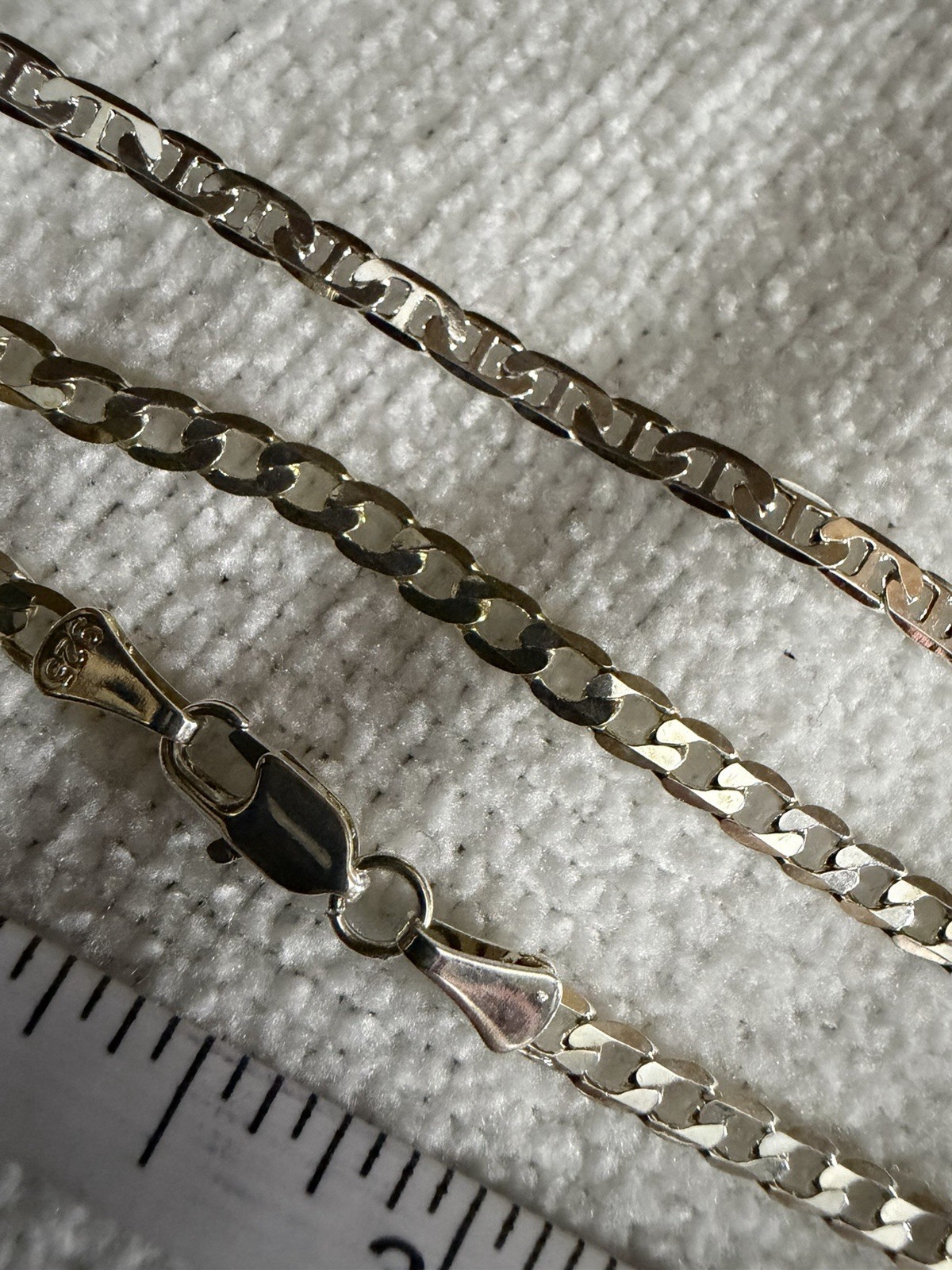 2-22” chains, 1-24” chain and 7” bracelet bundle, all 925 stamped