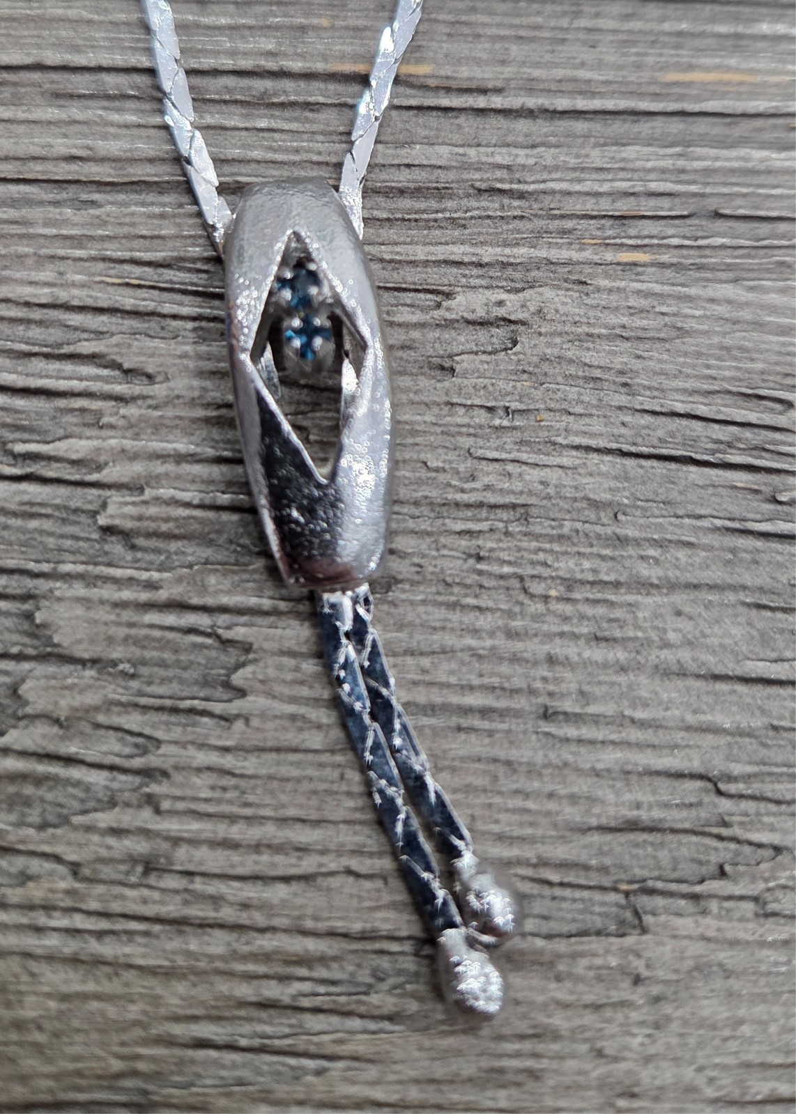 2 Italian Sterling Silver Pendant Necklaces w/ Stones Marked 925 Italy 14 grams
