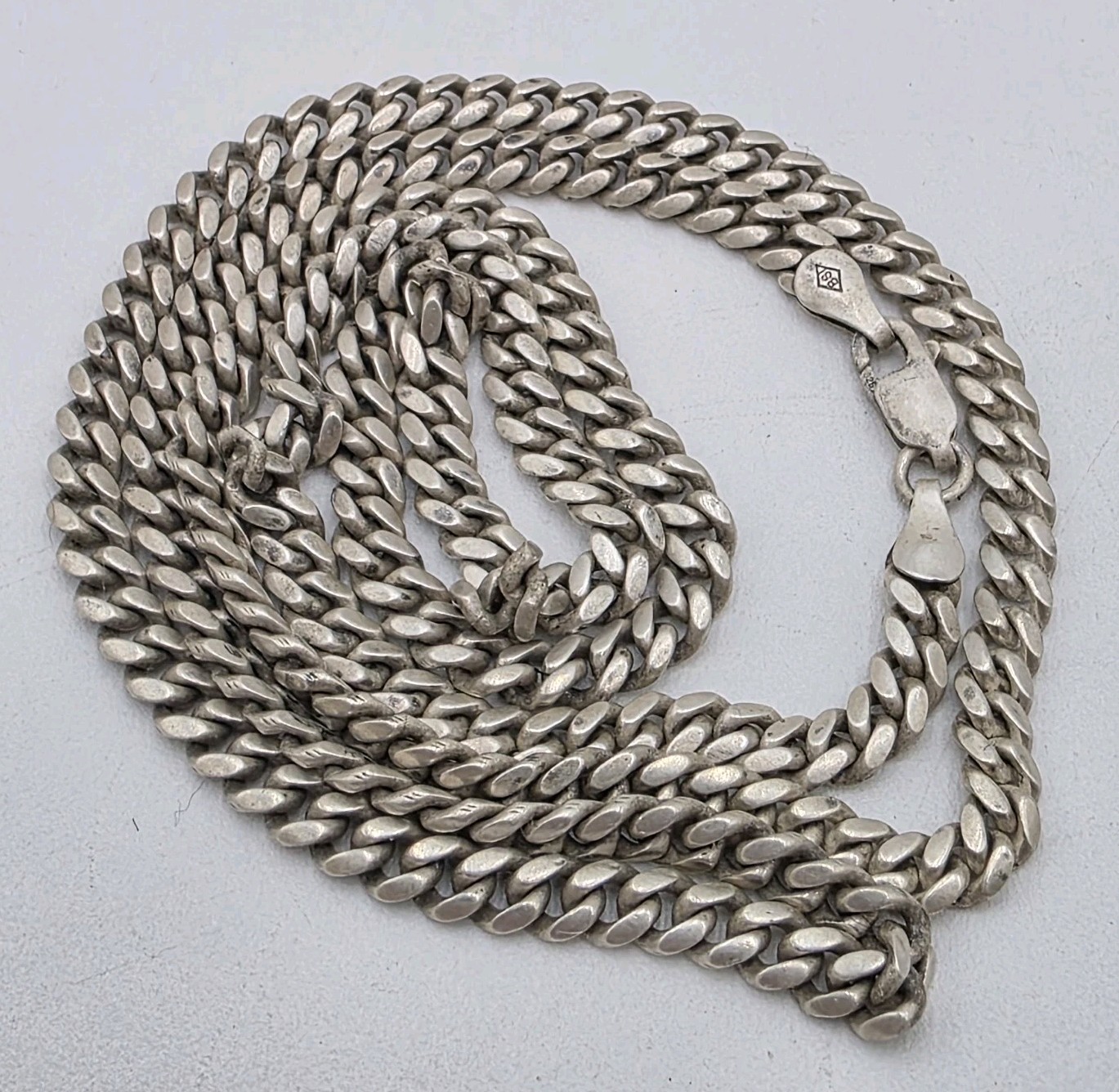 Sterling Silver 925 Italy Cuban Curb Link BSI Necklace 24″ 24.8 grams