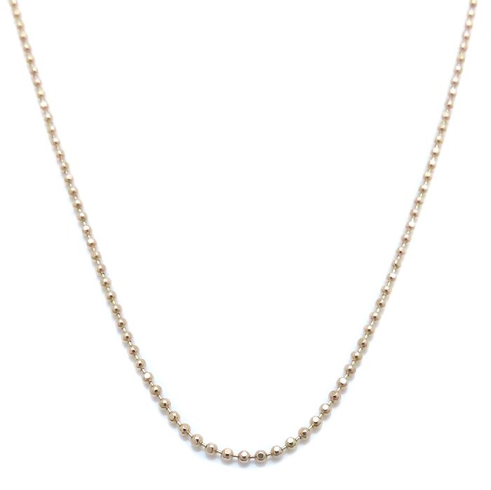 23ku Ball chain 18K Pink Gold Necklace 40cm /294591