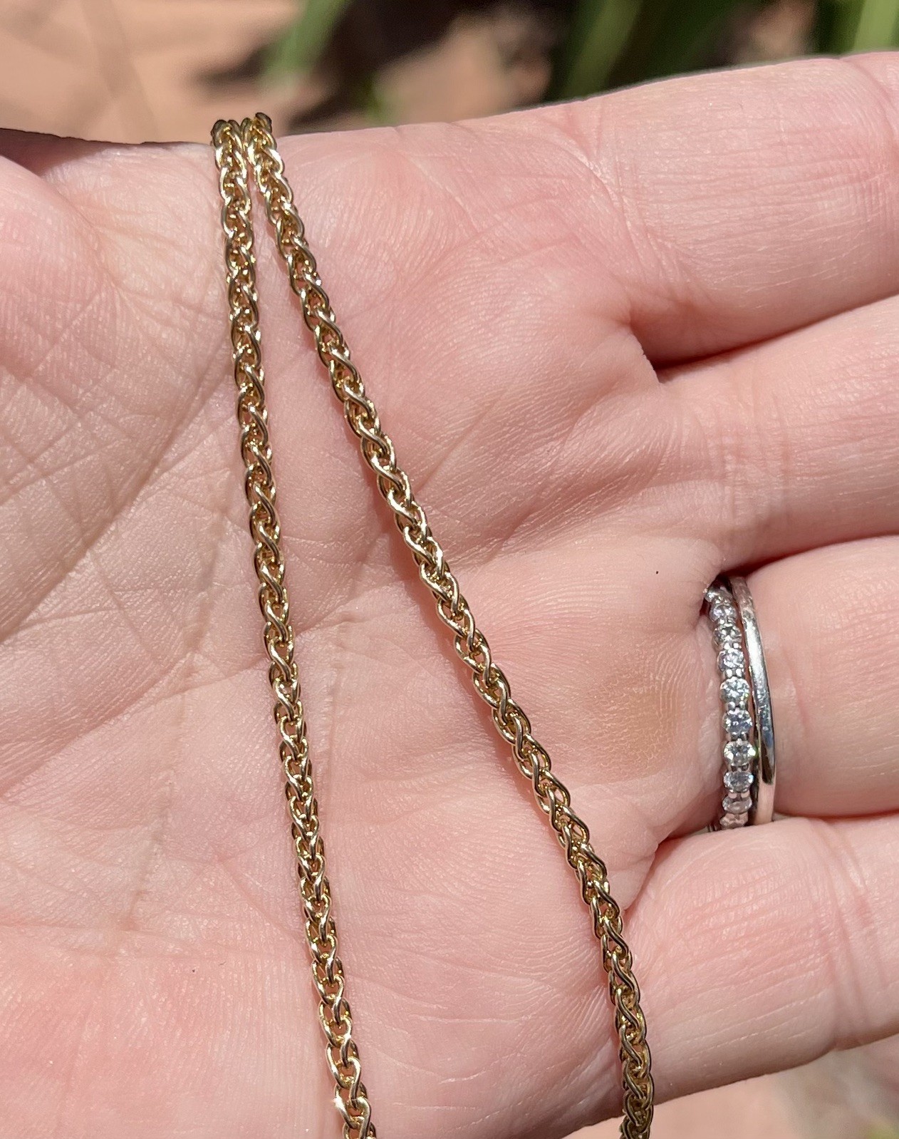 14K Yellow Gold 10.3 Gram Solid 18 3/4” Wheat Chain 2.5 mm Wide GORGEOUS!