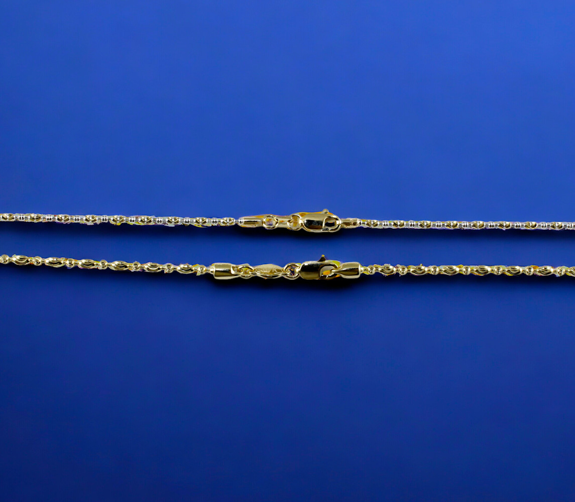 14K Yellow Gold SOLID Long Round Ball Bead Necklace Bracelet Chain 1-2mm 7″-30″