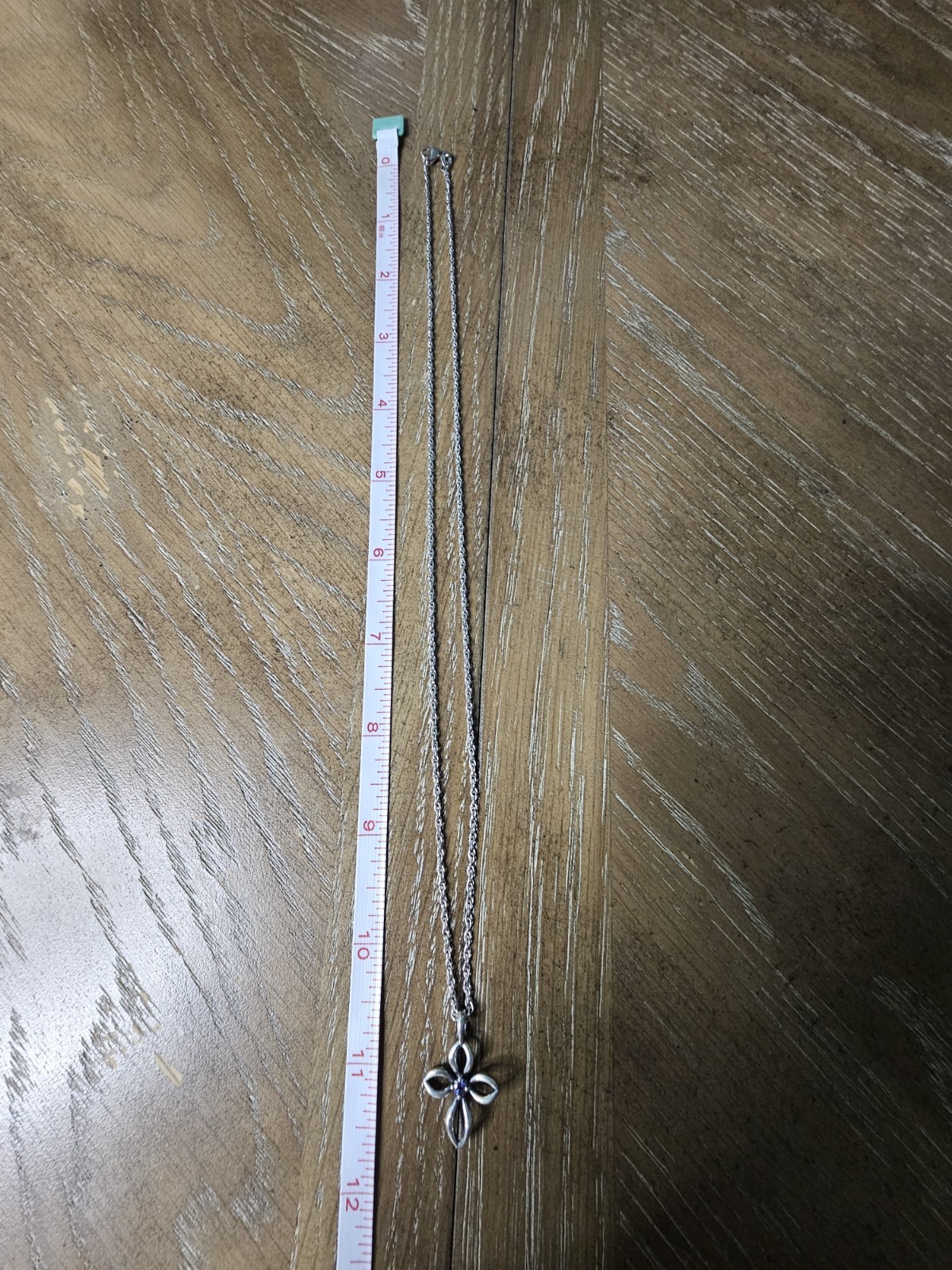 James Avery Remembrance Cross With Necklace June Birthstone