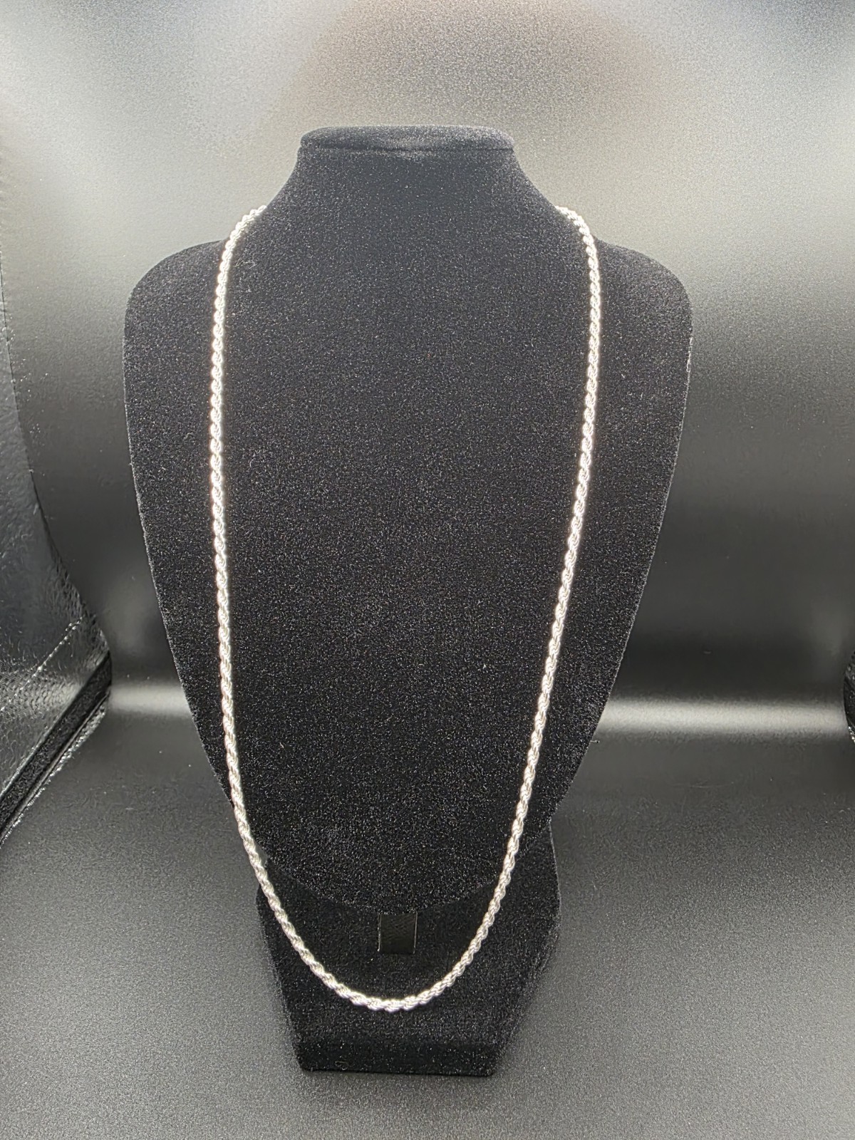Sterling Silver 22-inch Rope Chain Necklace 11g