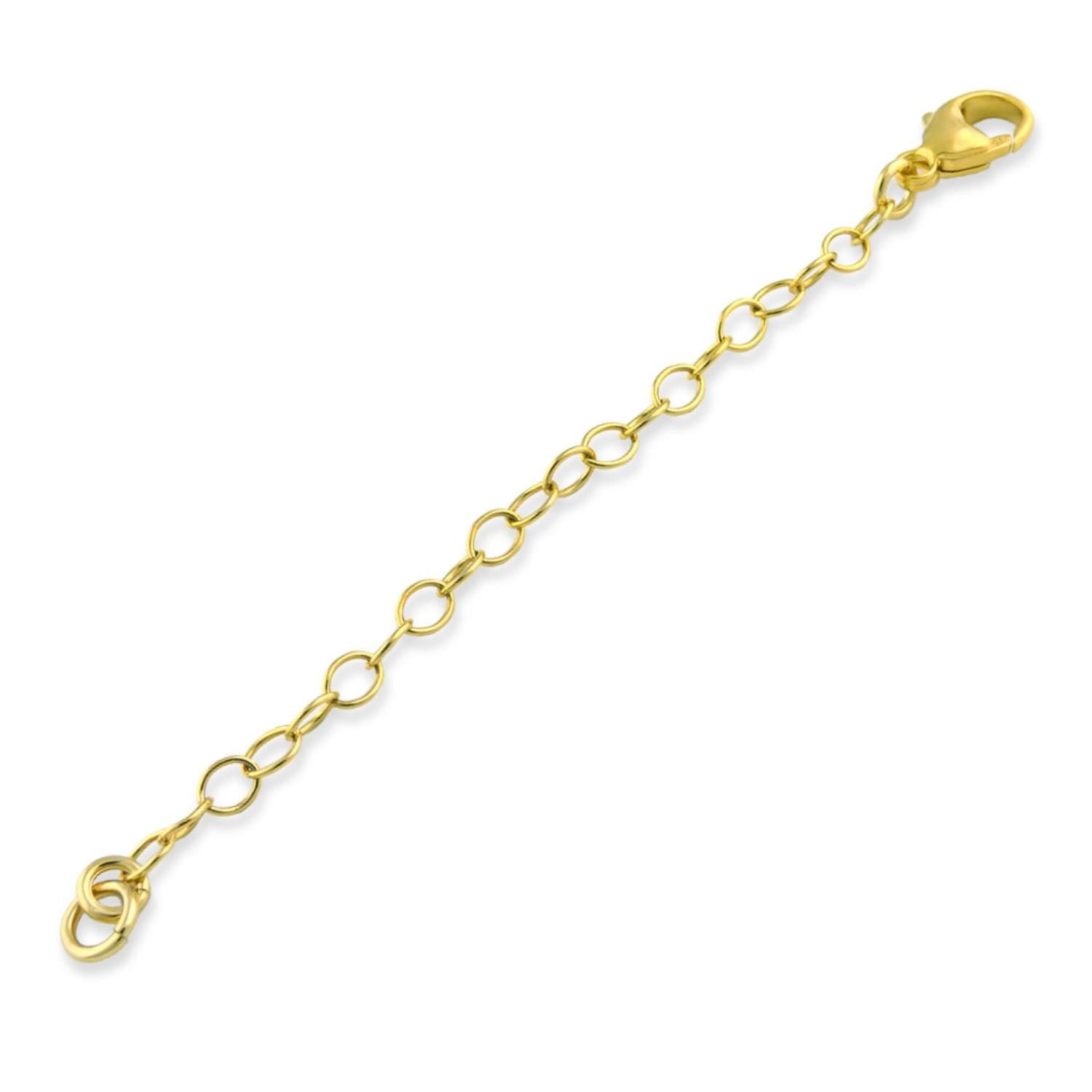 14k Gold Filled 3mm Necklace Extender Chain 1″, 2″, 3″, 4″, 5″, 6″