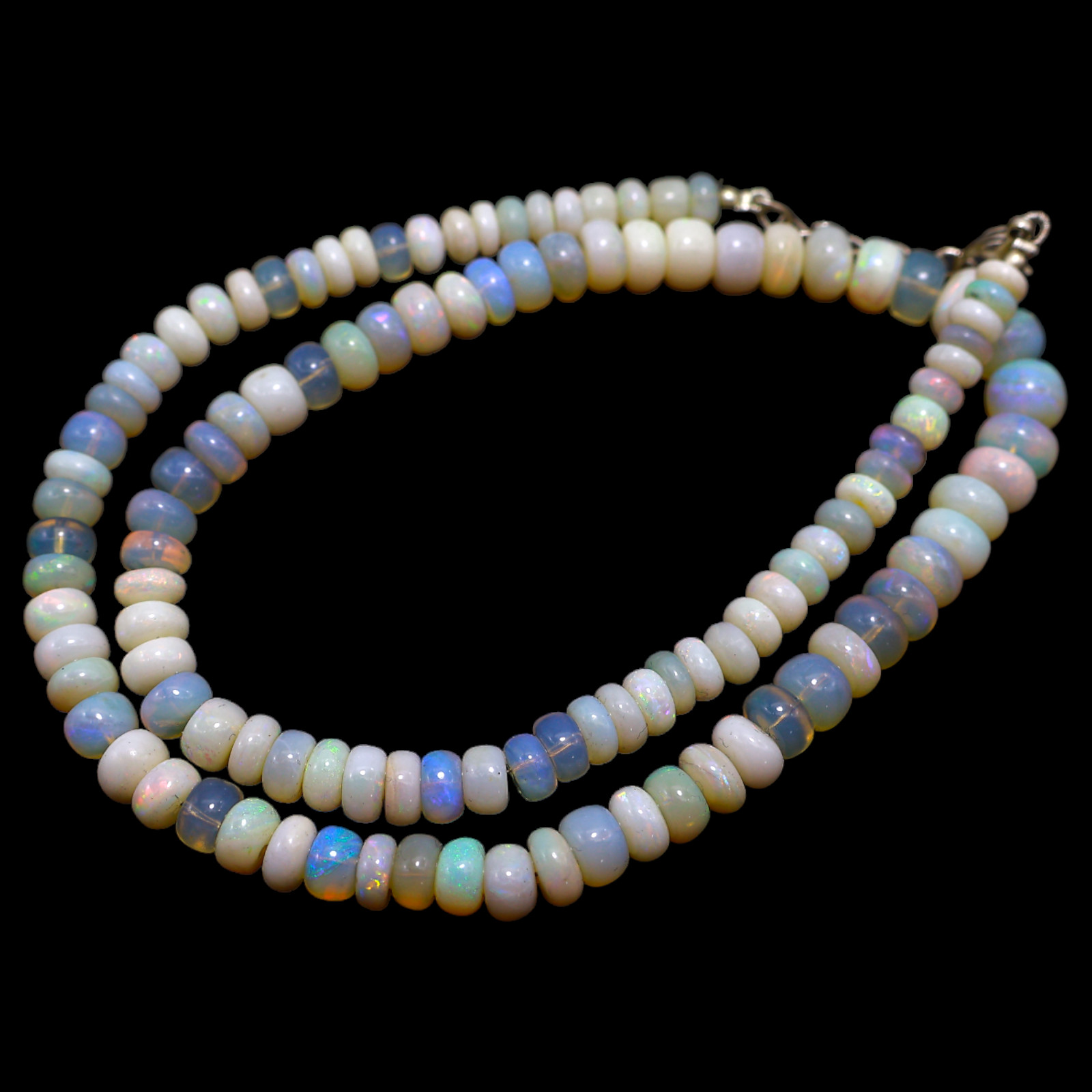 Smooth Fire Opal Beaded Not Applicable Rondelle Unique Artisan Necklace Jewelry