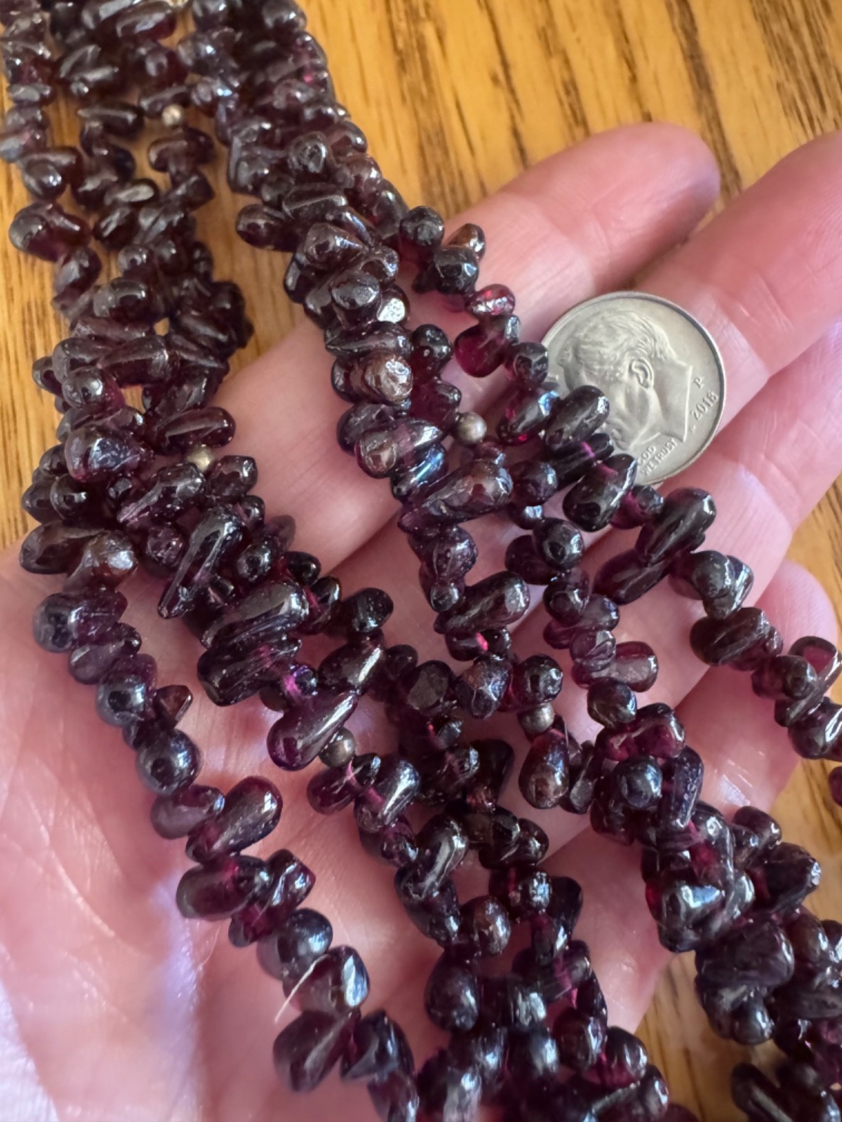 DTR Desert Rose Trading Jay King 3 Strand 925 Amethyst Nuggets 18.5” Necklace