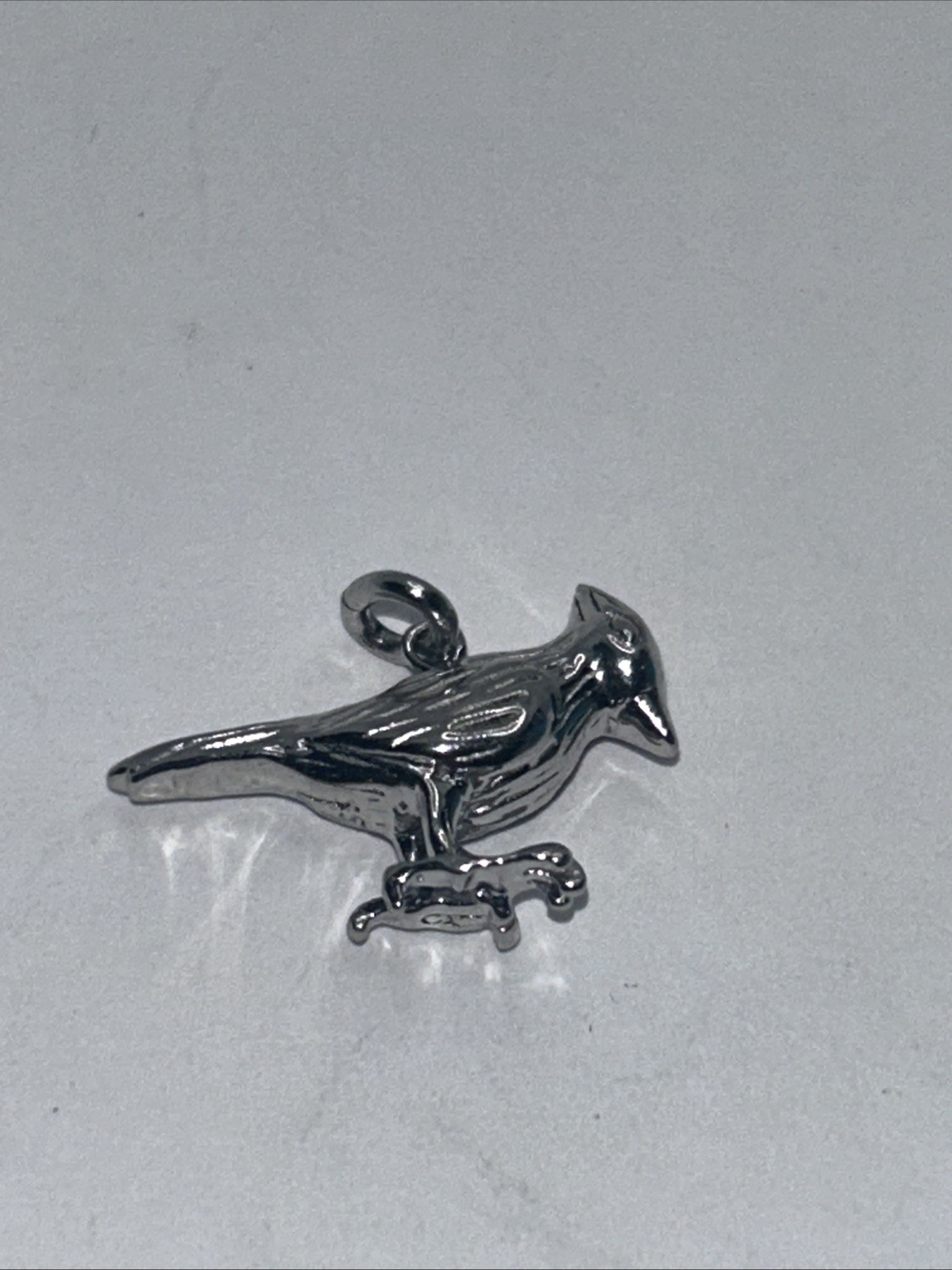 New Sterling Silver 925 Polished Bird Charm Pendant 925, cp