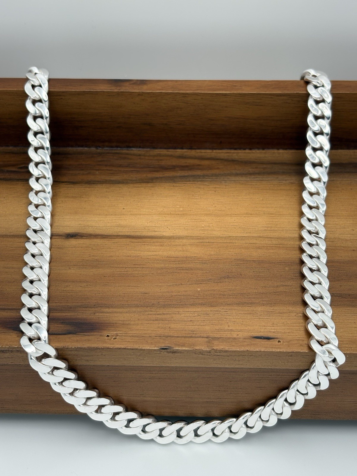 28 INCH 10MM .999 SOLID FINE SILVER CUBAN INFINITY LINK CHAIN NECKLACE 137.6G