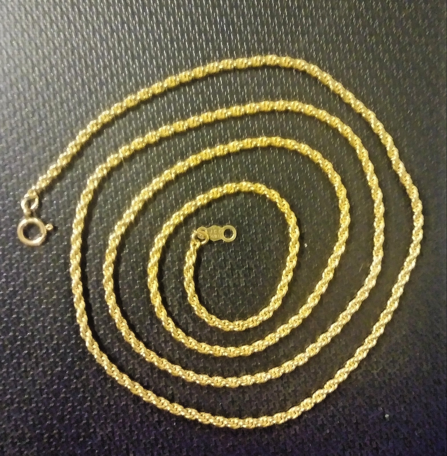 12k GF 21″ Rope Chain by JC Company 2mm 8.3 grams