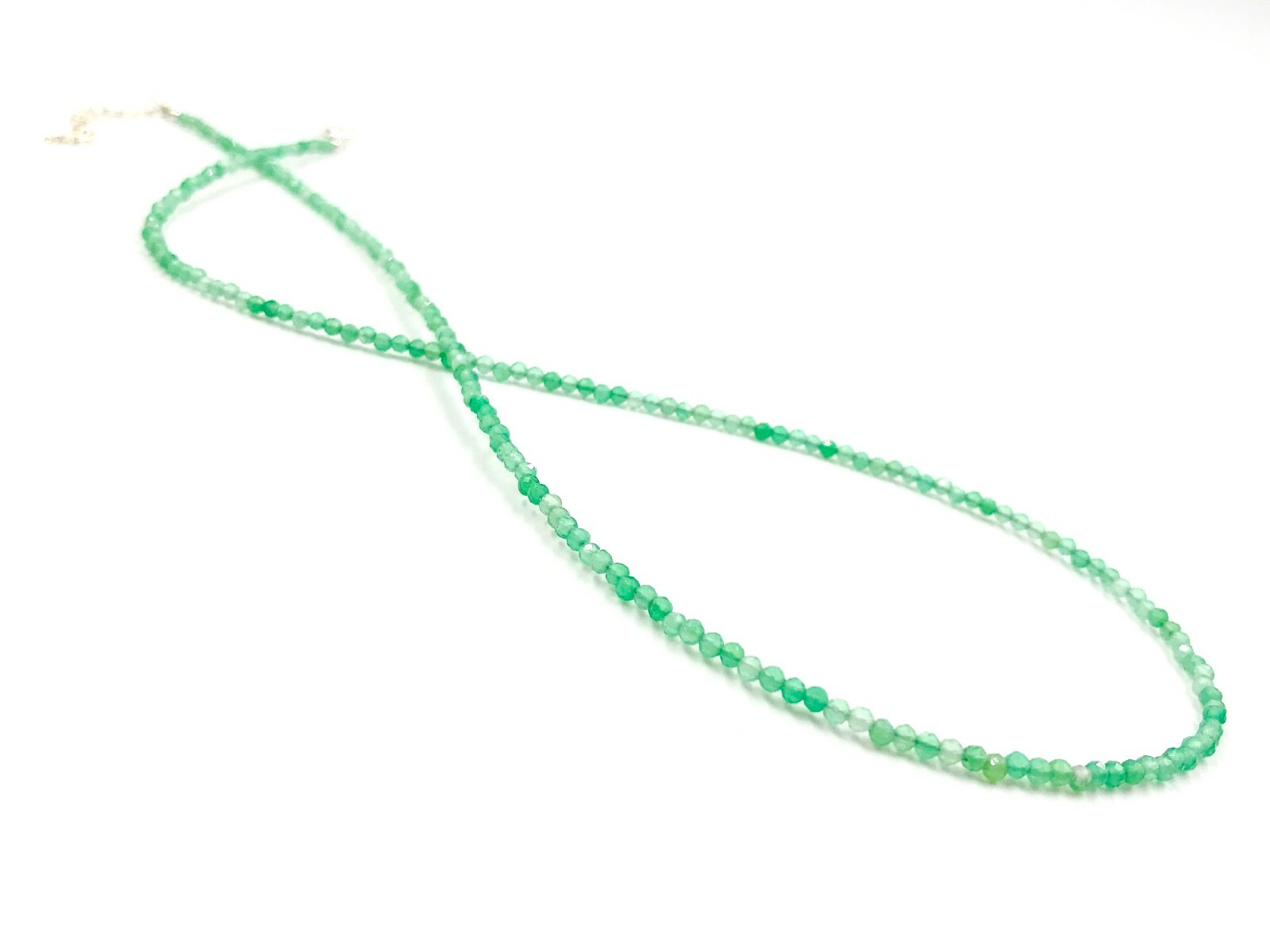 Genuine Emerald Natural Color 925 Silver Necklace Jewelry Women USA SELLER