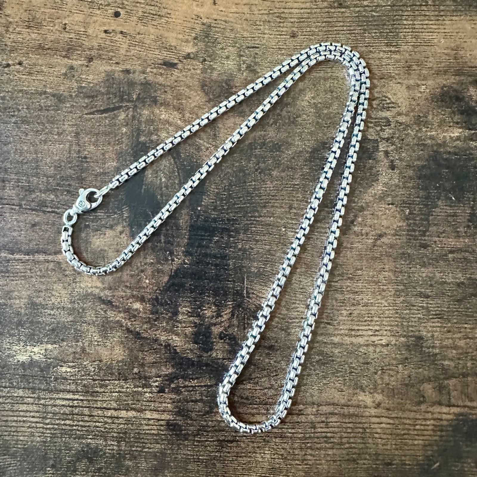 David Yurman Medium Box Chain Necklace – 3.6mm – 22″ – FREE SHIPPING