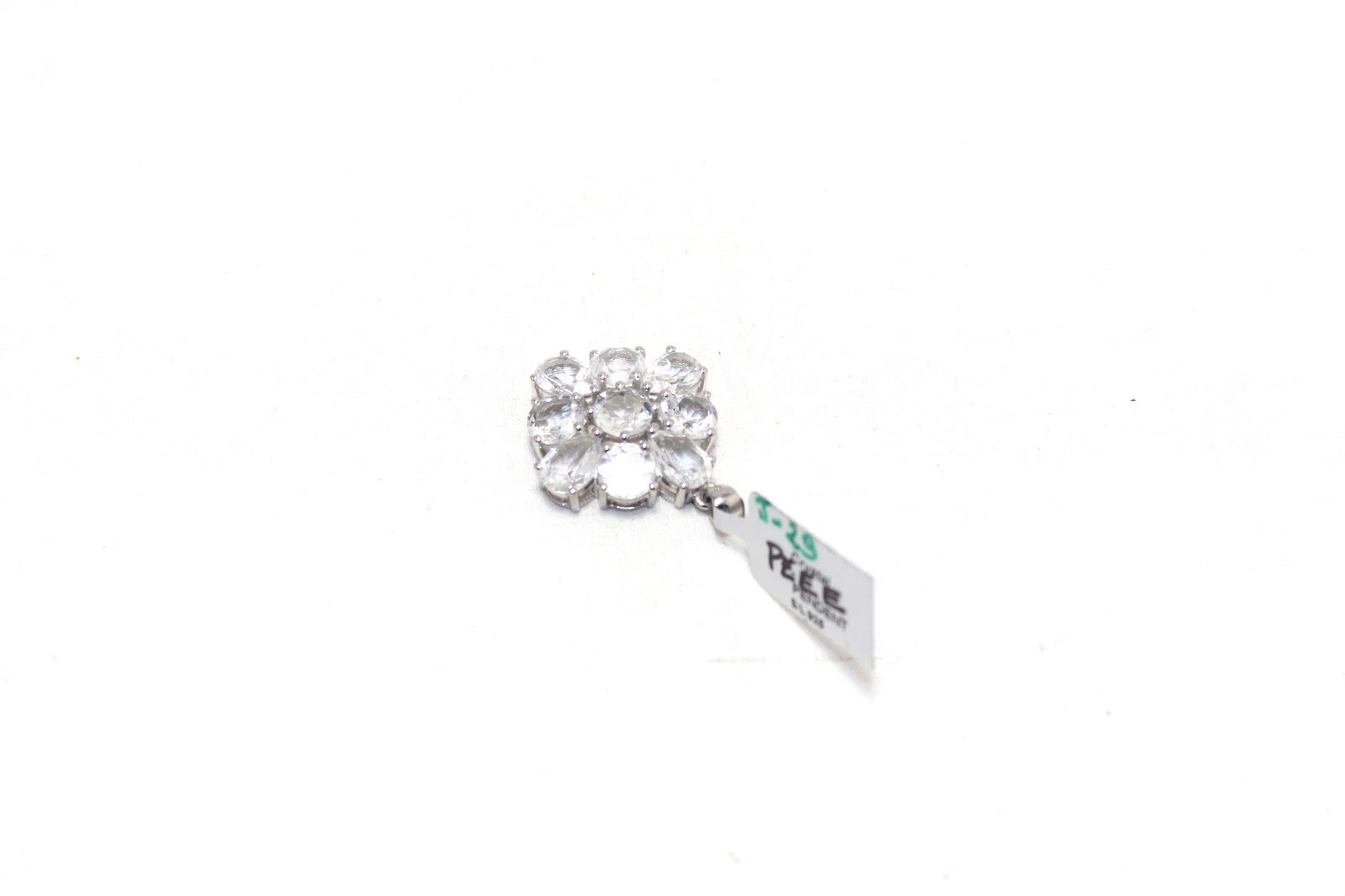 925 Sterling Silver Crystal Gem Stone Women Men Unisex Pendant