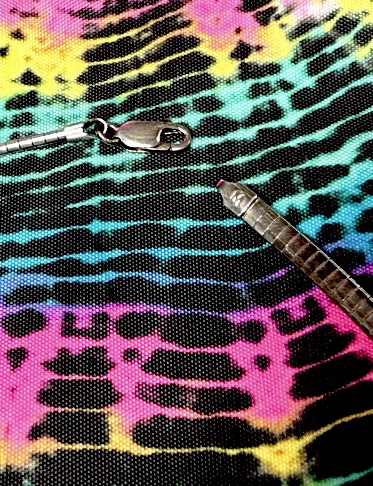 🔥Vintage Sterling Silver Milor Italy Omega Chain Lobster Clasp 18″ Necklace