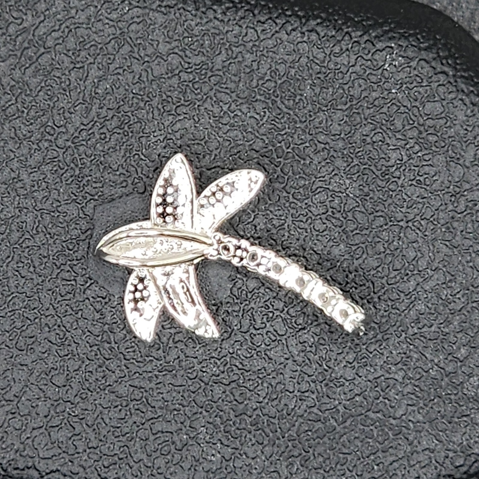 925 NEW Sterling Silver Pendant- Lab Opal Palm Tree 22mm Length 16mm Width