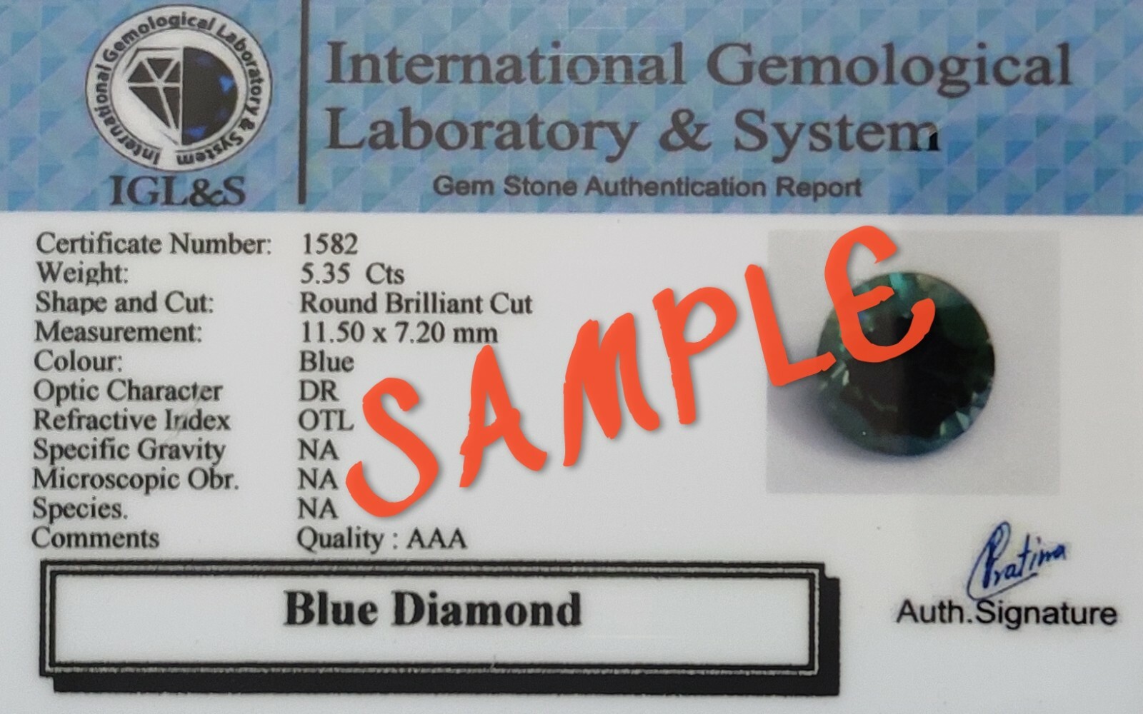 Blue Treated Diamond Beads 5 mm 22″ Necklace Great Shine Certified-Birthday gift