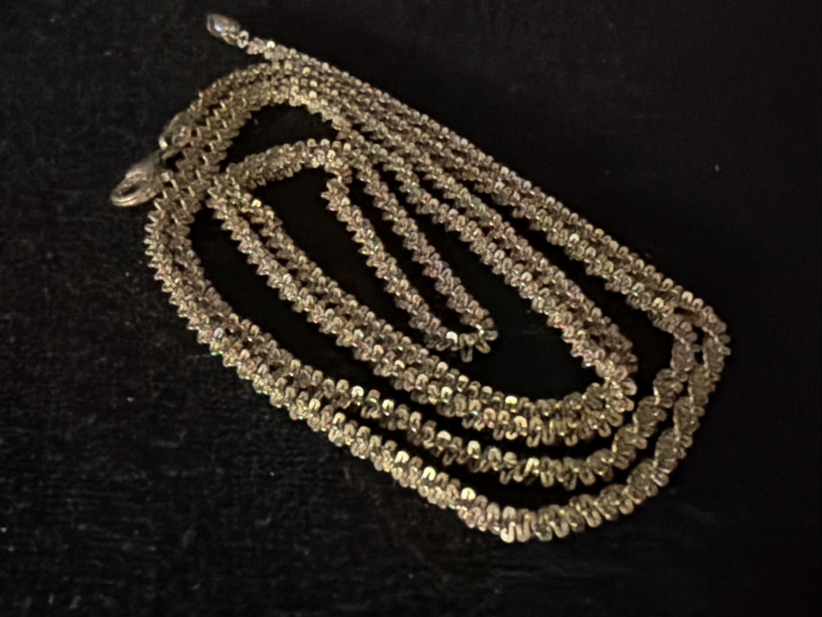 MILOR 925 Sterling Silver Necklace Chain Singapore Twist Italy 34”L 2.5mm