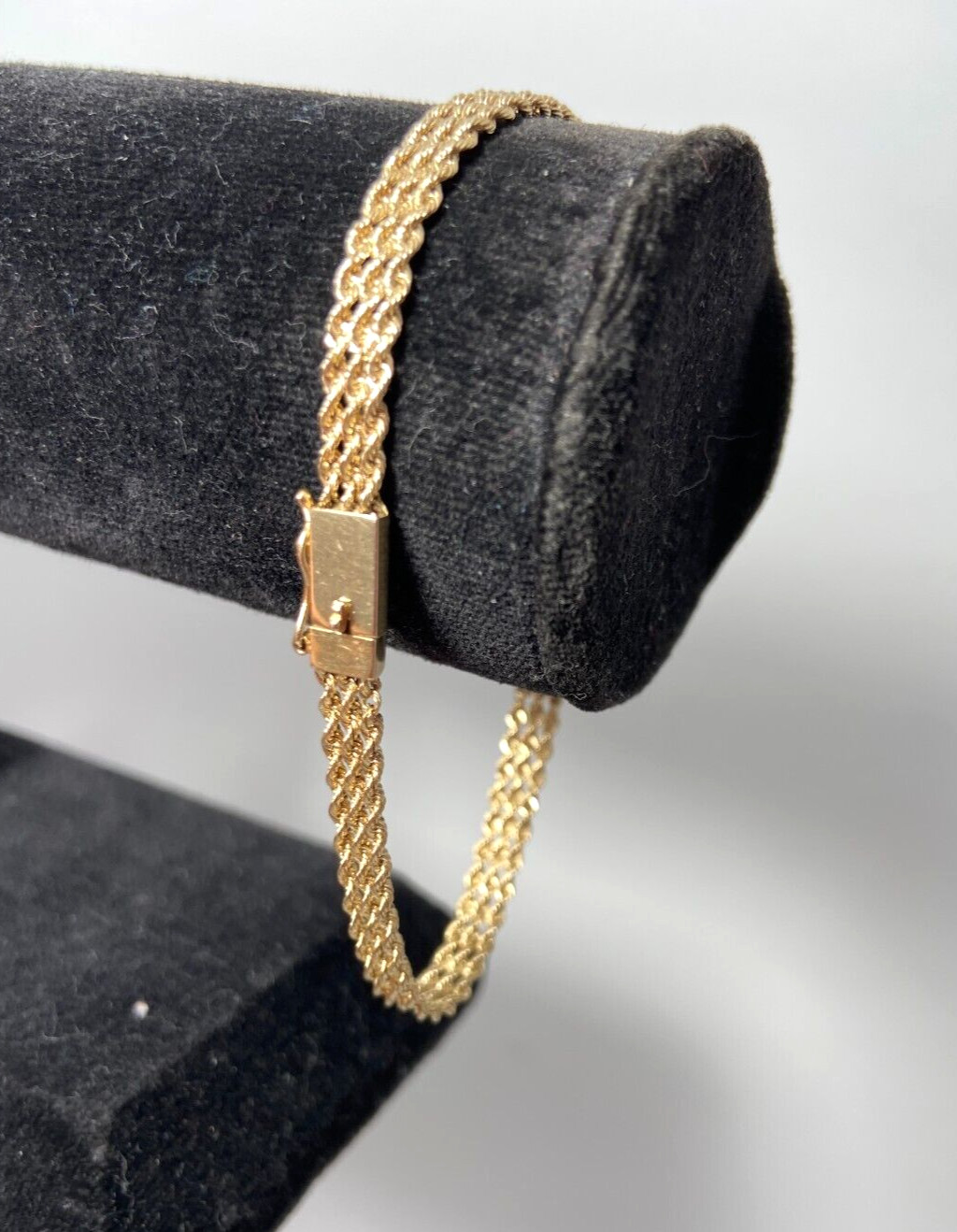Gold Rope Bracelet Solid 14kt | 7 inch | 5.20 Grams | 5.0 mm Wide