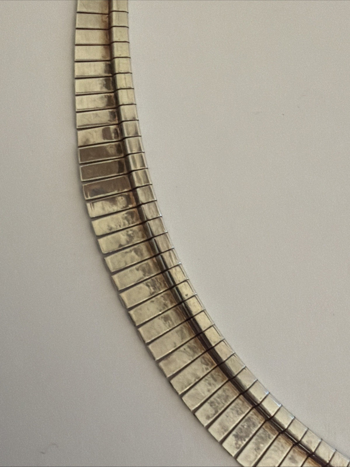 Vintage Sterling Silver 925 KA 1772 Italy Flat Reversible Necklace 16”