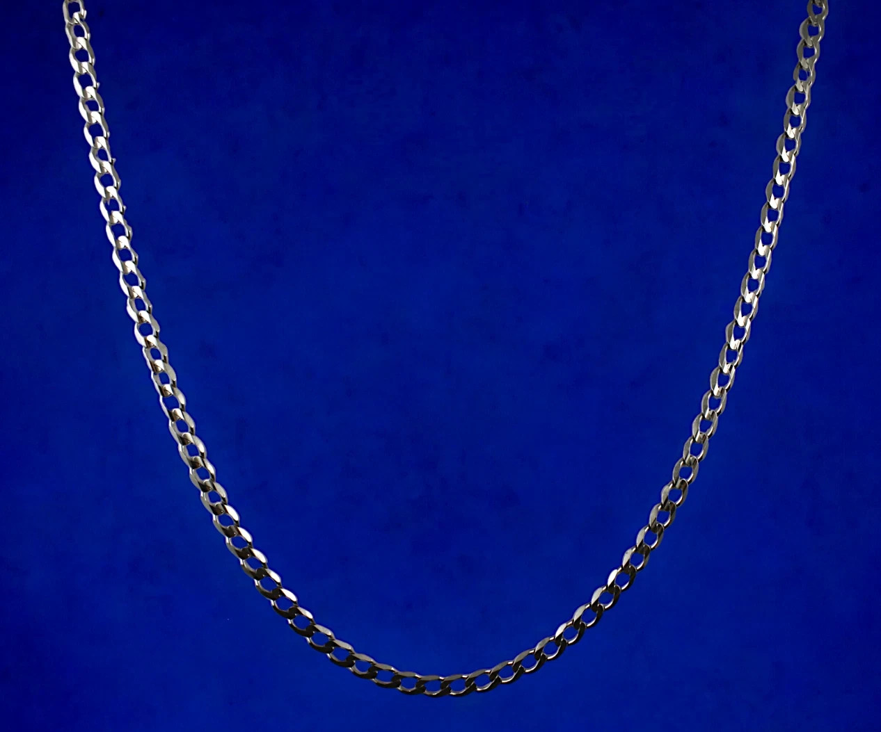 10K White Gold SOLID Round Curb Cuban Necklace Bracelet Chain 2mm-6mm 7″-30″