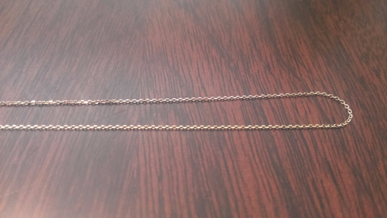 10K YELLOW GOLD DIAMOND CUT CABLE LINK NECKLACE PENDANT CHAIN 18″ LENGTH 0.6 mm