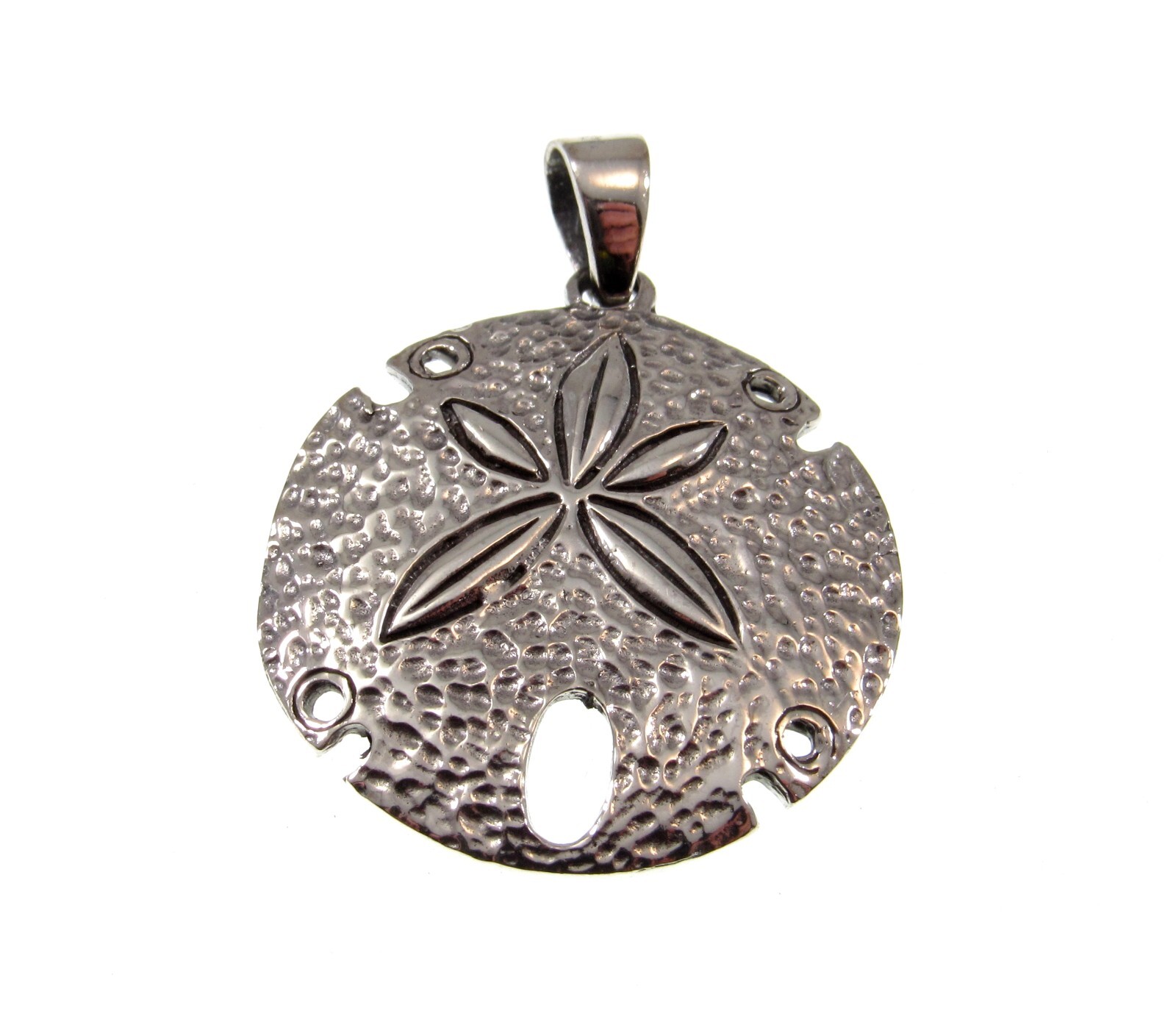 Handcrafted Solid 925 Sterling Silver SAND DOLLAR Pendant, Beach & Sea Jewelry