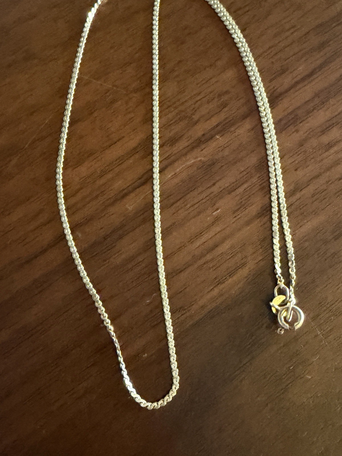 14k 19 Inch Gold Necklace (Serpentine/S-Link) 3.66 Grams