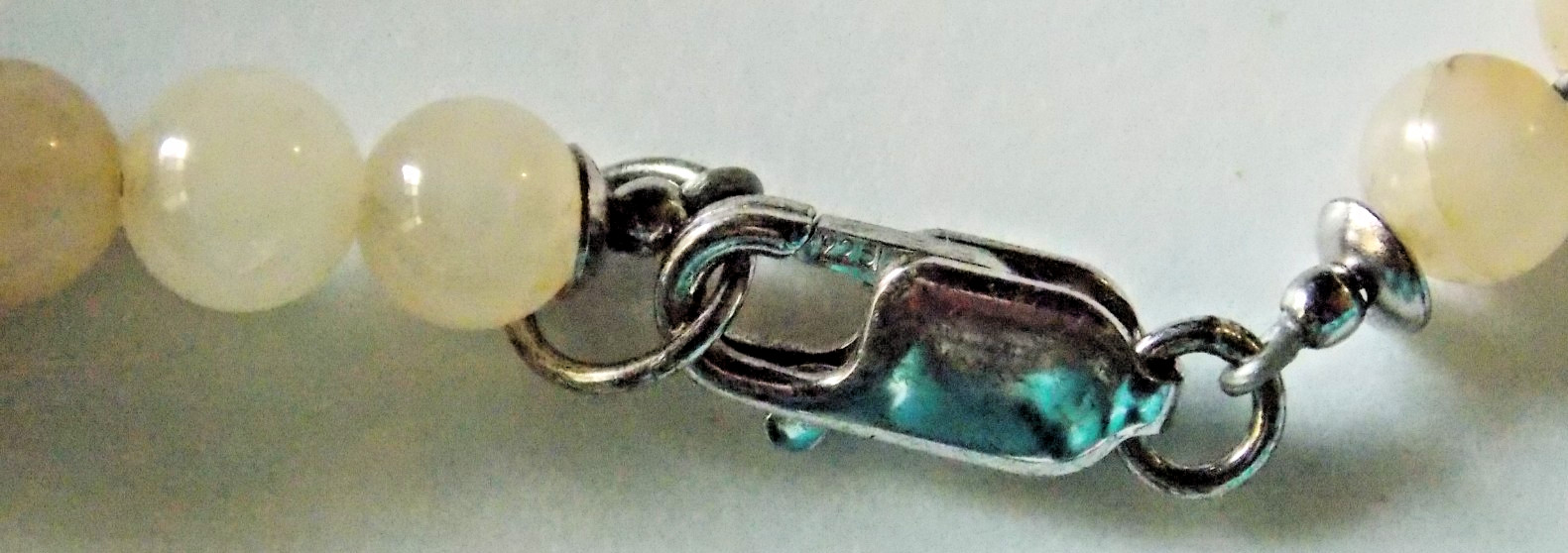 AIL STERLING SILVER TURQUOISE NUGGET NECKLACE 30″ SEMI PRECIOUS STONES