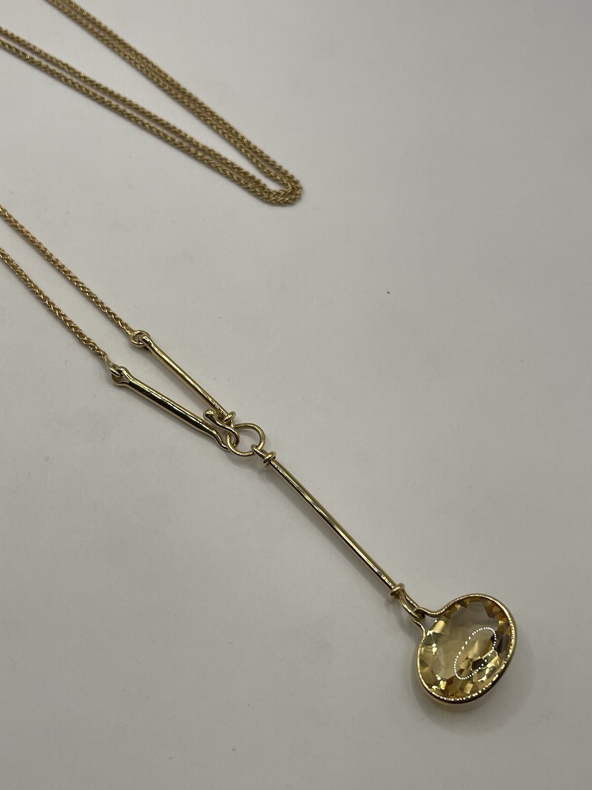 Georg Jensen 18ct Yellow Gold Citrine Savannah Pendant Vivianna Torun