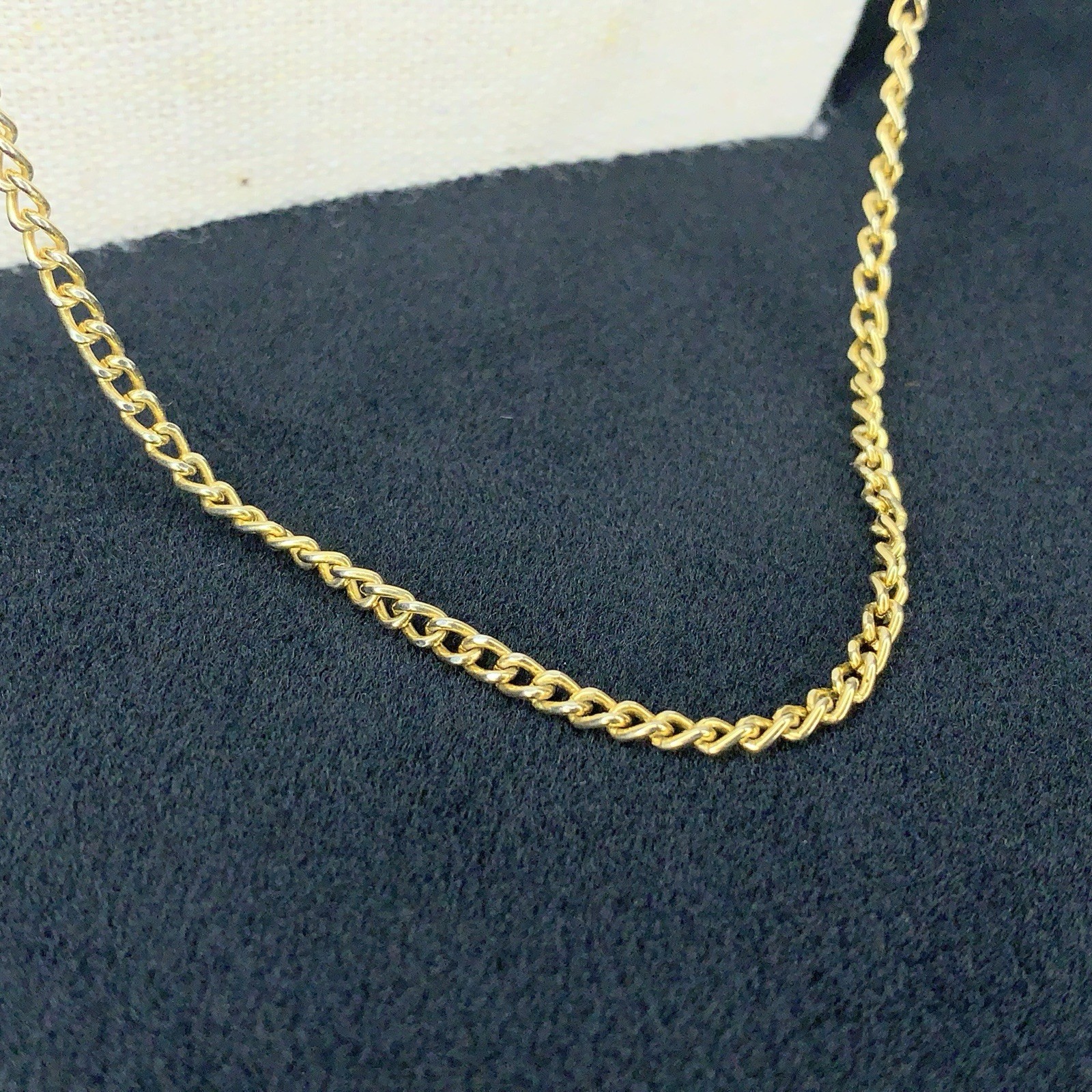 Classic Gold Chain Necklace 30” Length Pullover Style Unisex Adult