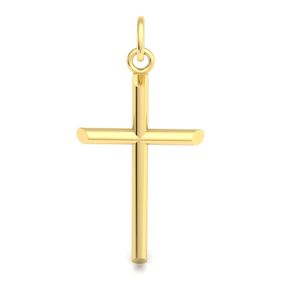 14k Gold Religious Pendant Gift For Him Her Solid 10k 18k Cross
