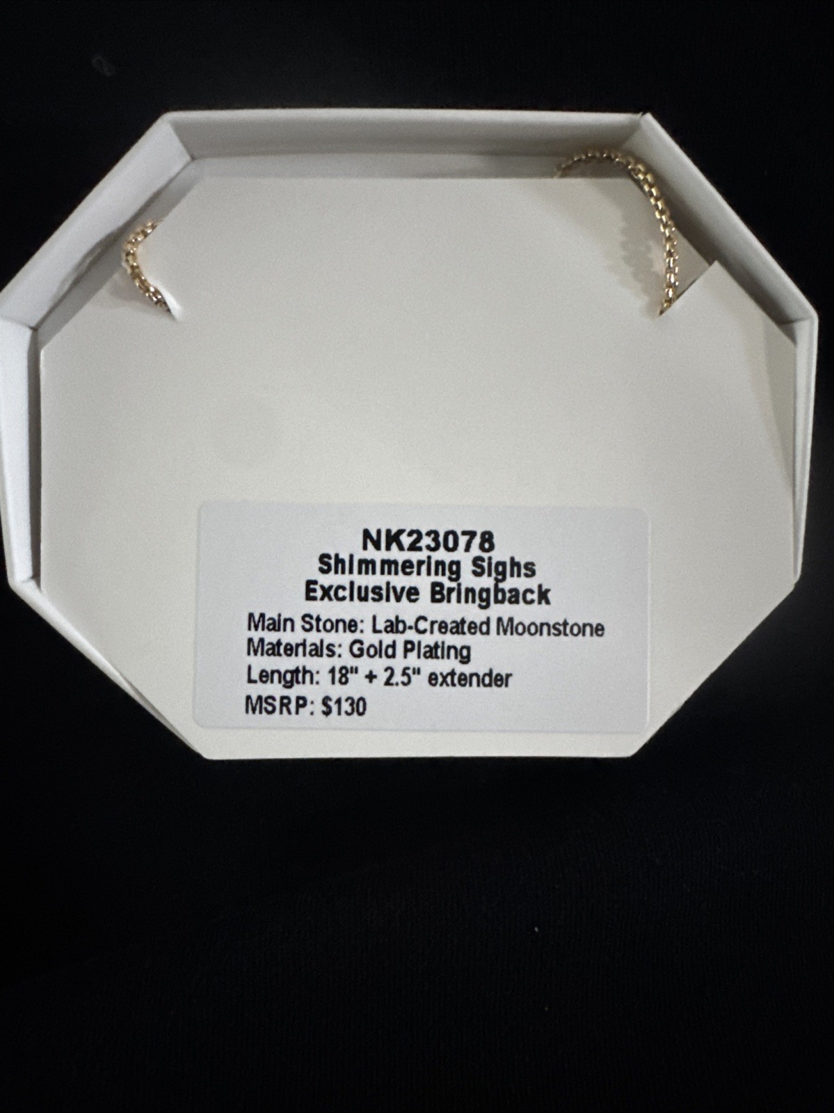 BP Gold Moonstone Necklace