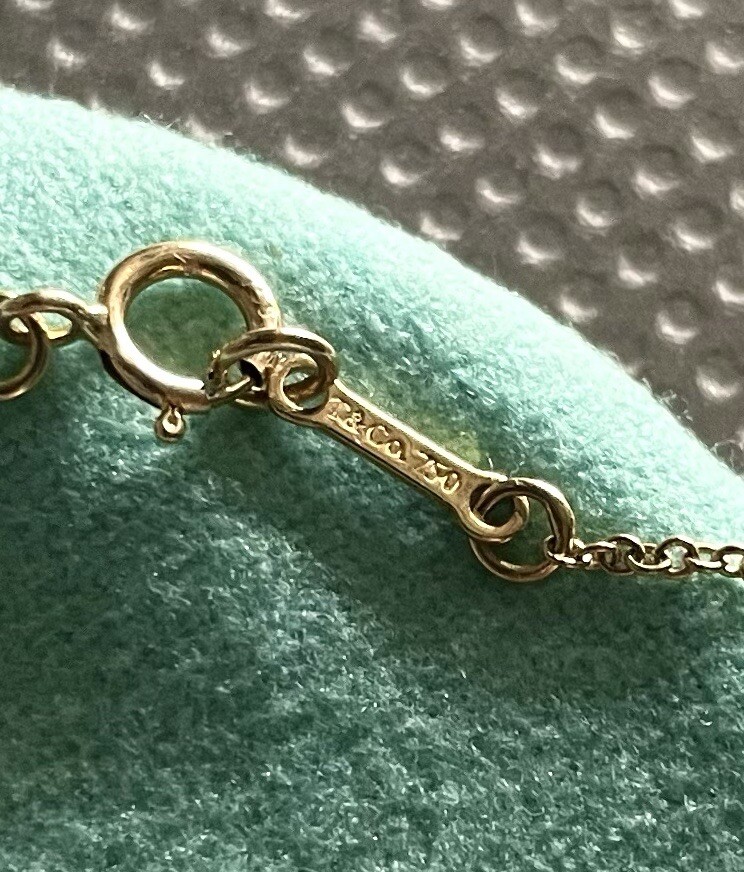 Rare Tiffany Co 18k Yellow Gold Paloma Picasso MARRAKESH Necklace Pendant -Large