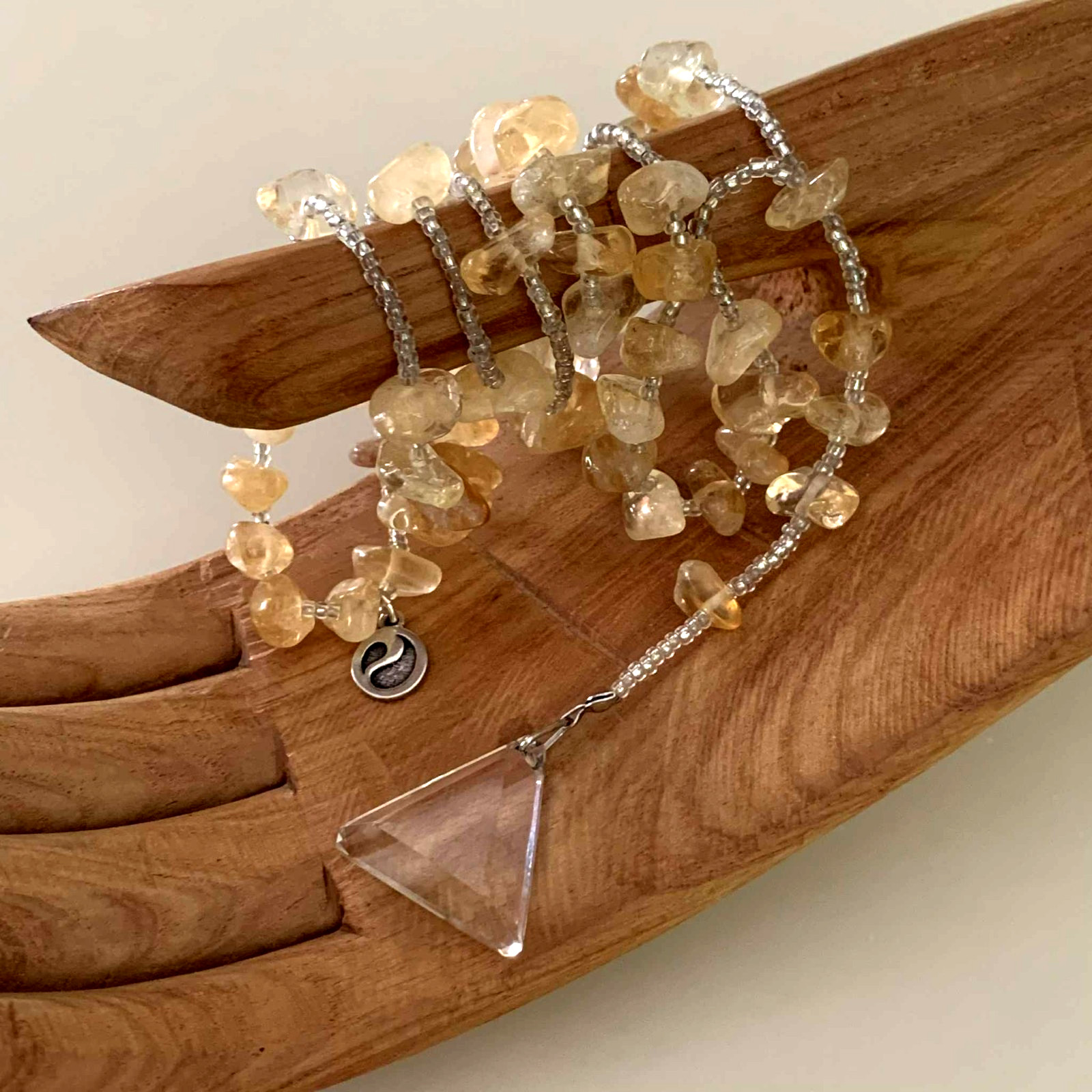Energy Muse Exquisite “SACRED CITRINE” Necklace 26″ “Light-Happiness-Healing”