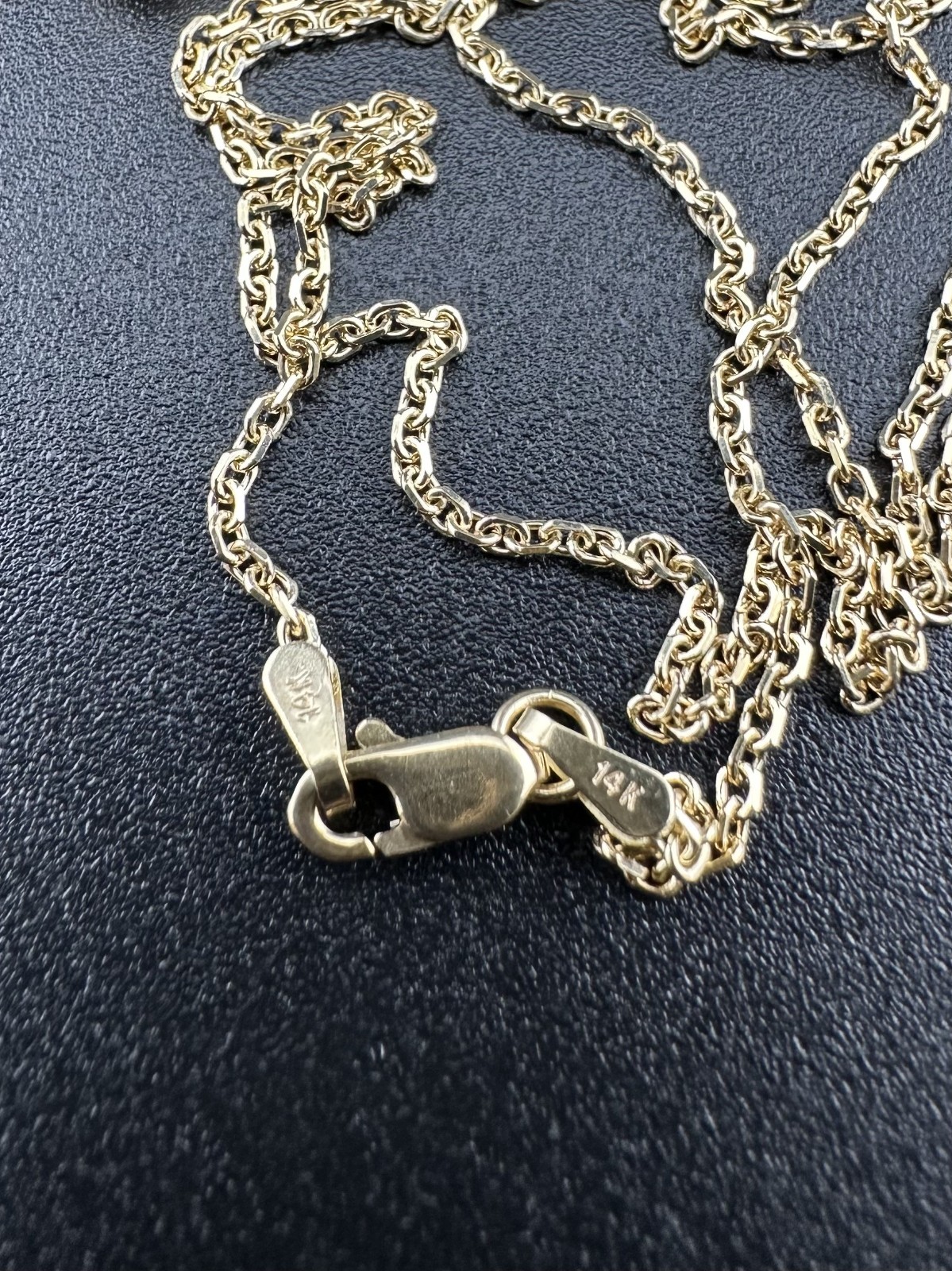 14k Yellow Gold 1.00ctw Diamond Journey Pendant Drop Necklace 2.70dwt