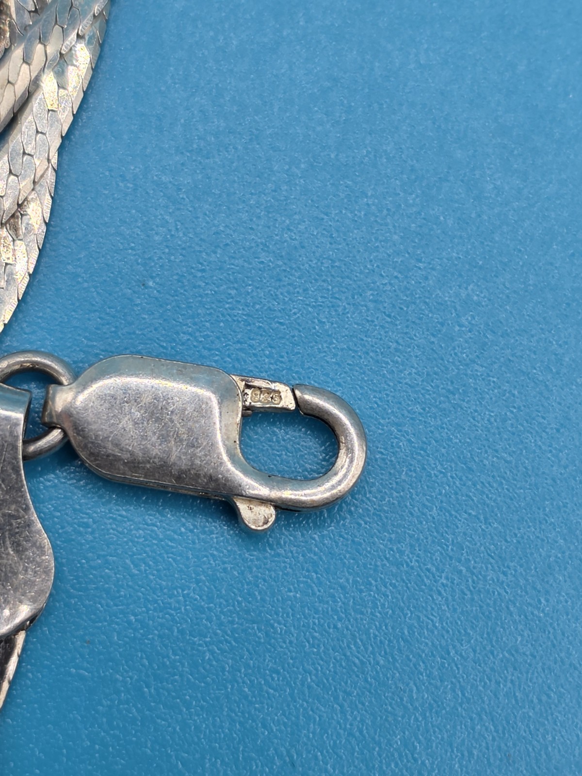 Vintage 925 Italy Sterling Silver Braided Herringbone Necklace – Made In Italy