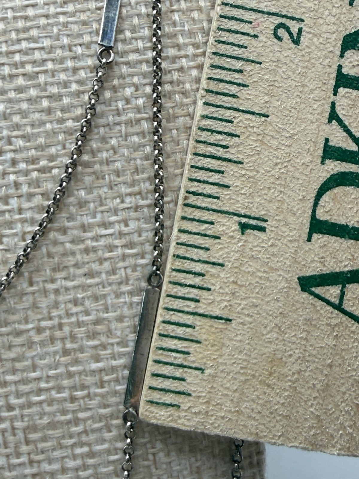 Vintage Silpada Multi Strand Sterling Silver Bar Chain Layered Necklace 28″-34″