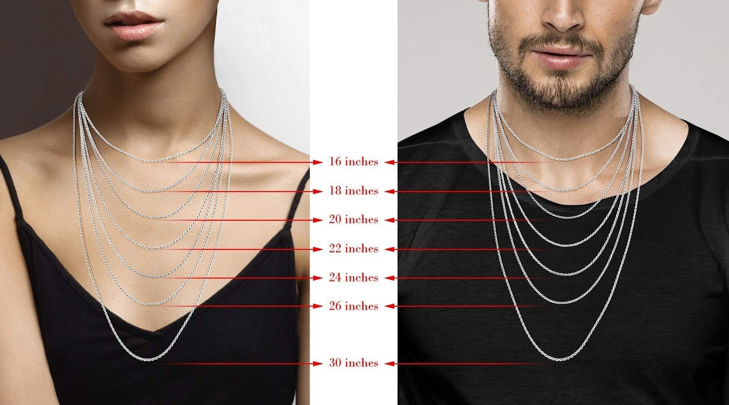 Solid 925 Sterling Silver Diamond-Cut Braided Rope Chain Necklace for Men & Wome
