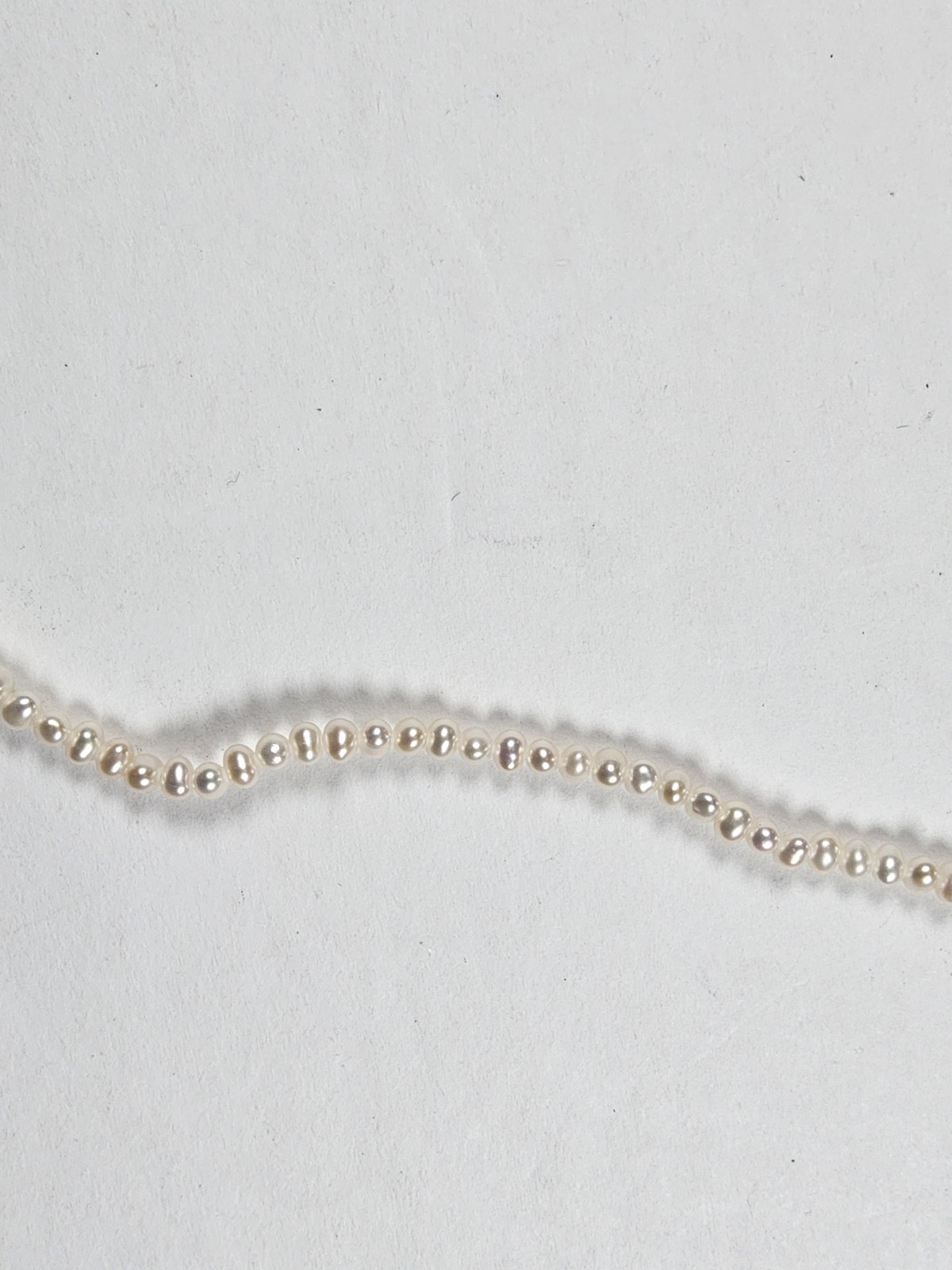 Dainty Seed Pearl With Pearl Pendant Ivory Necklace
