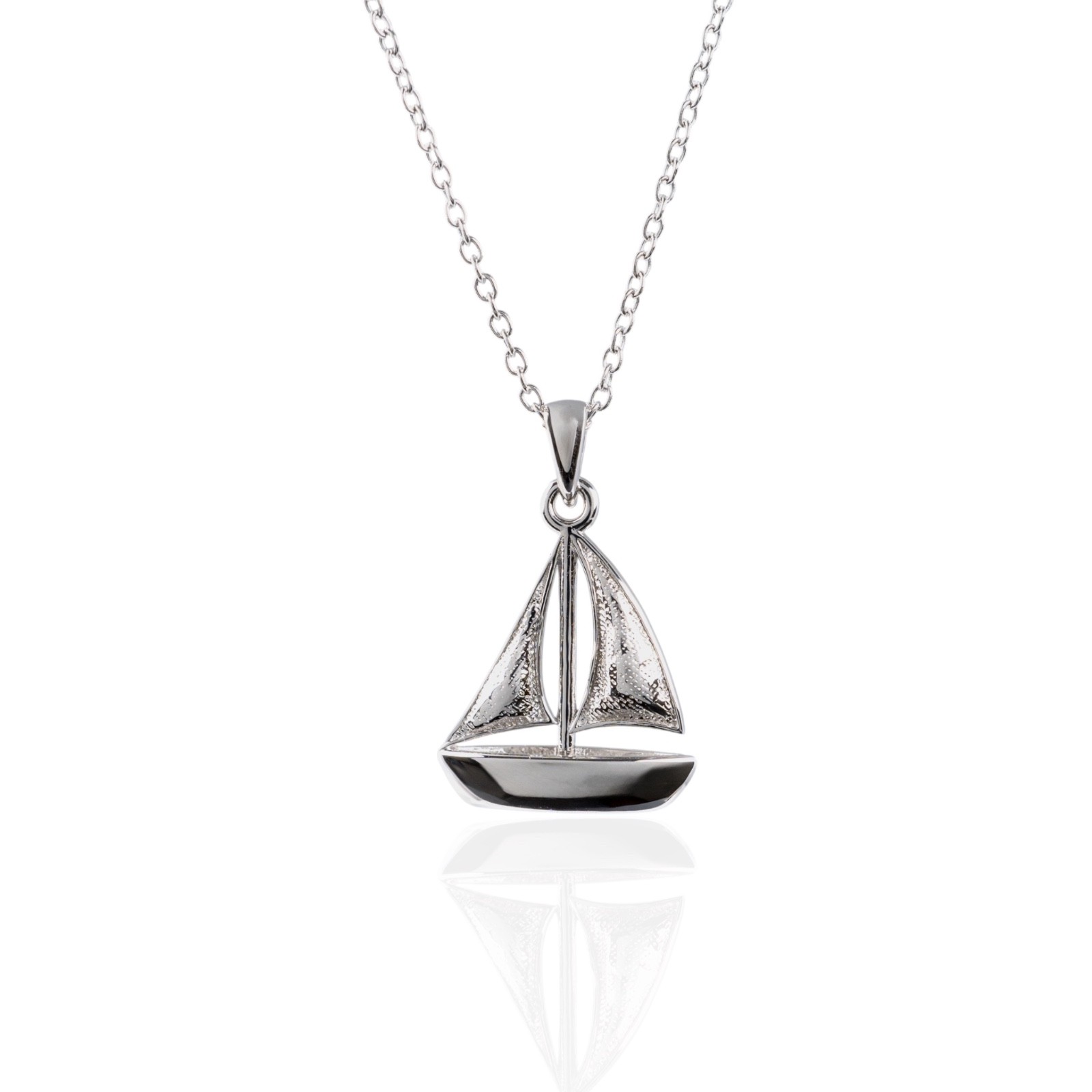 Ocean Jewellery Sail Boat Necklace Sterling Silver Sailing Boat Pendant Gift